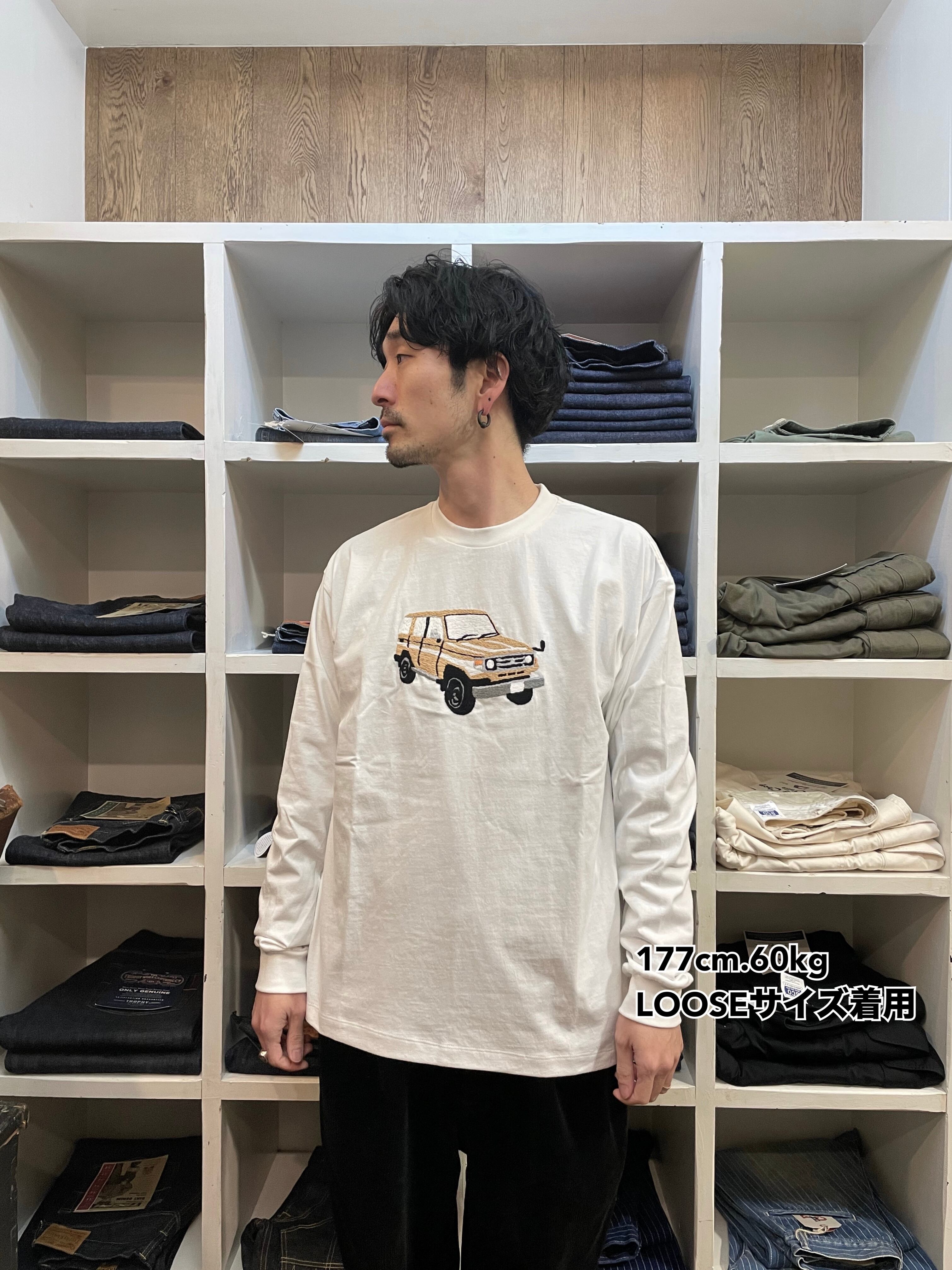 177cm 60kg LOOSEサイズ着用