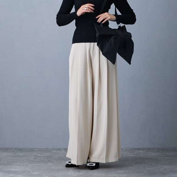 フロントプリーツ パンツ 226684