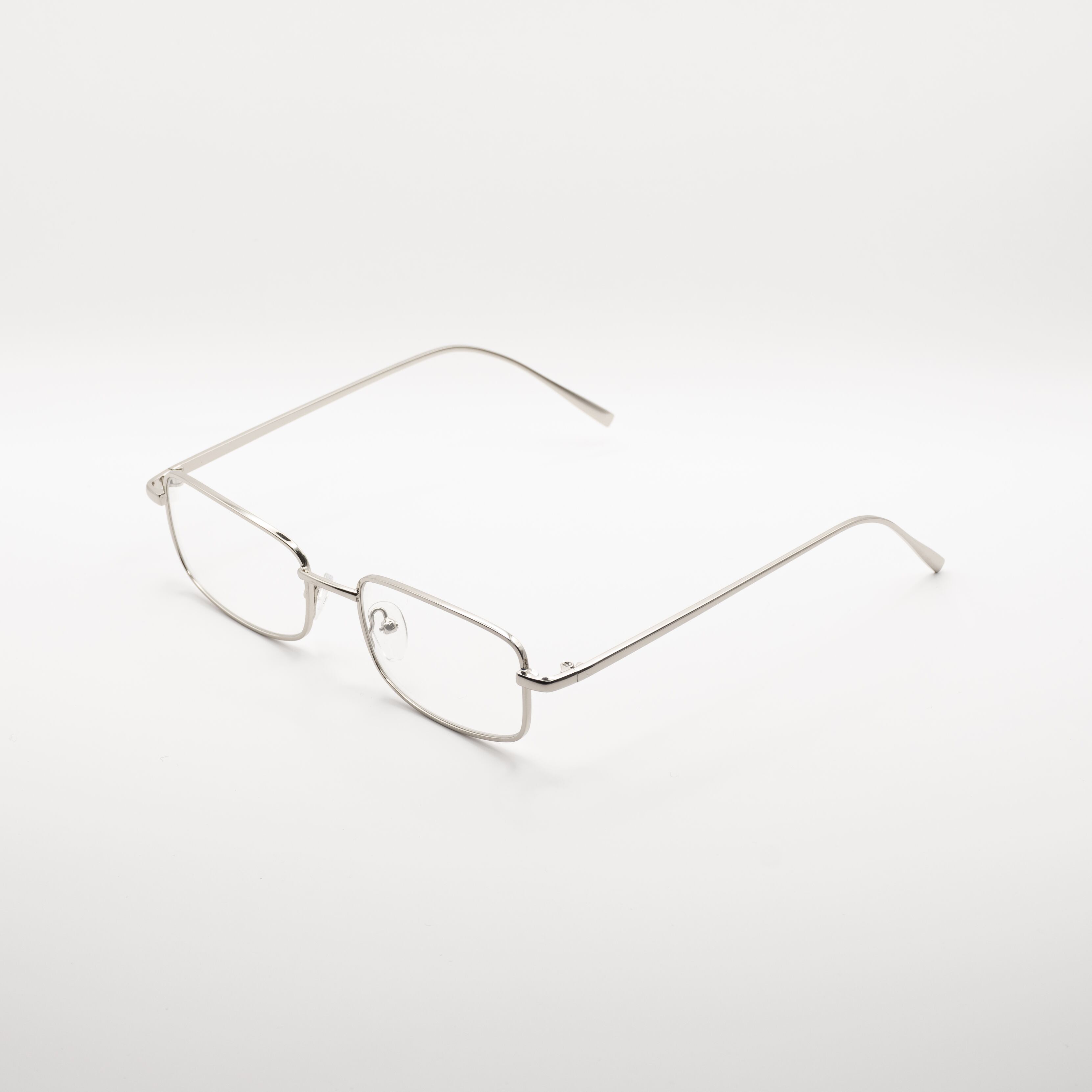 シルバー×クリアレンズ