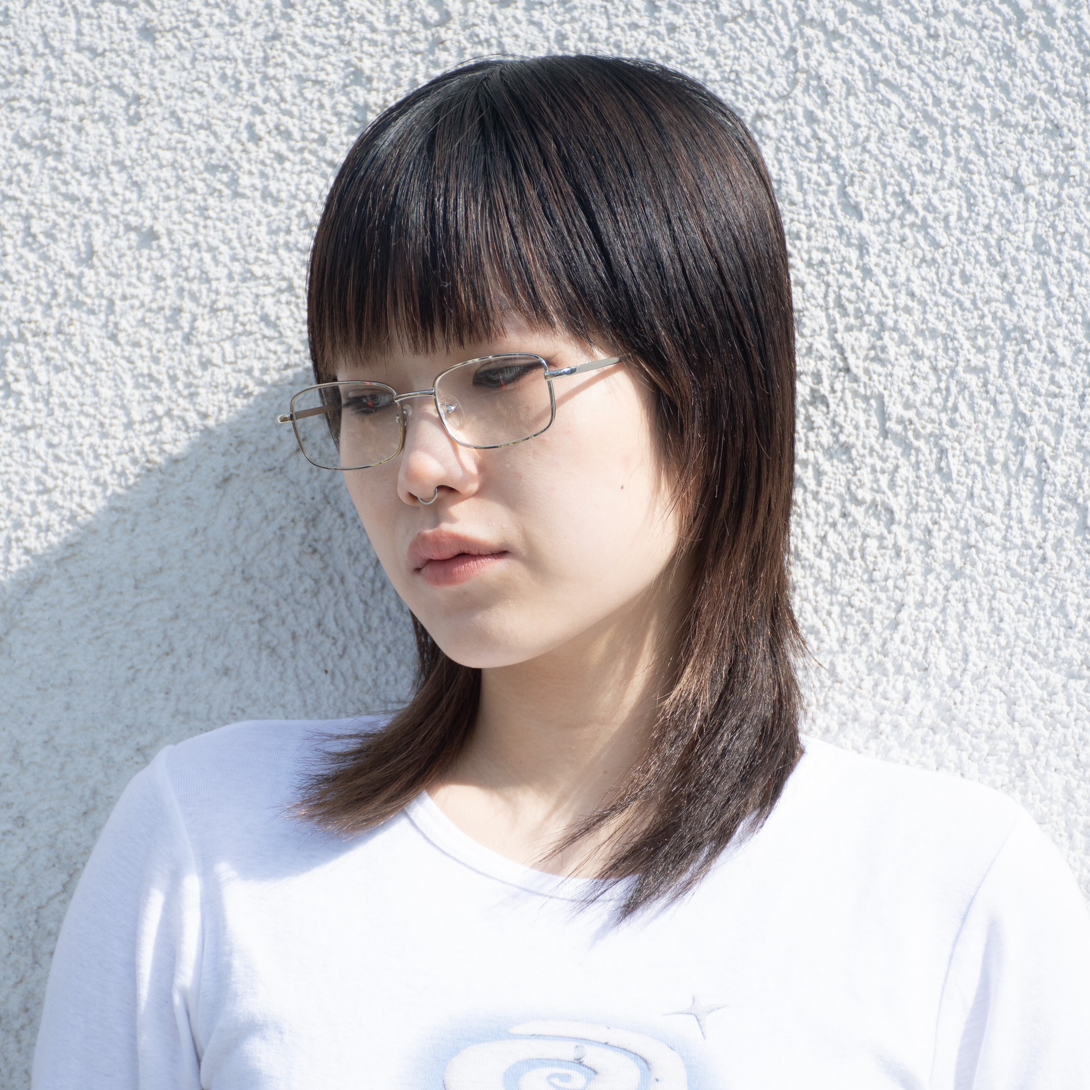 シルバー×クリアレンズ