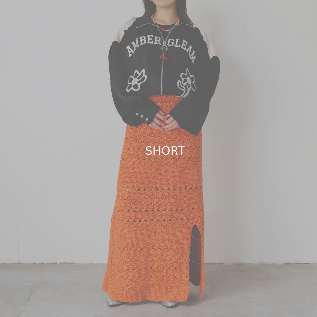 AMBERGLEAM アンバーグリーム 刺繍 サテンブルゾン