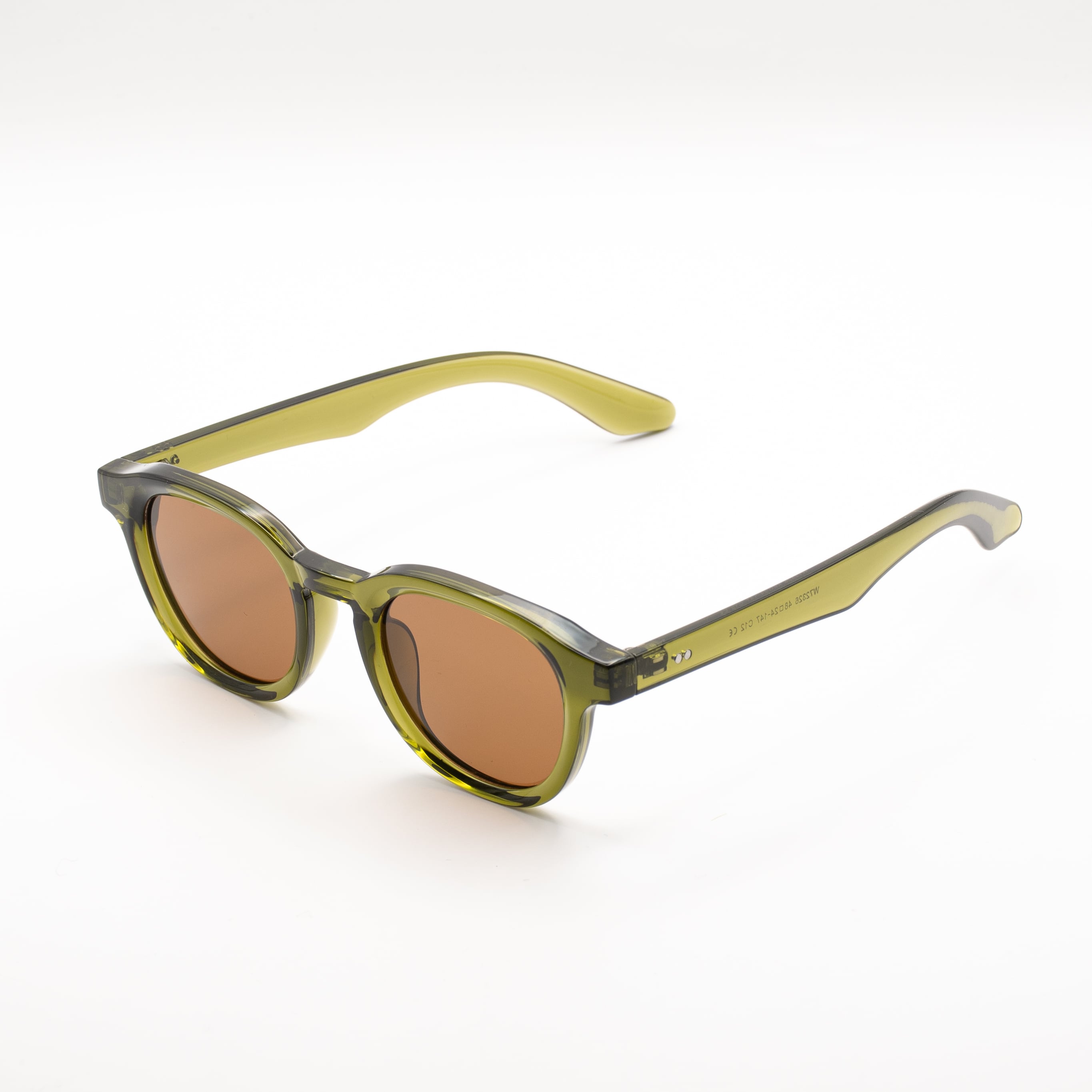 クリアグリーン×ブラウンレンズ