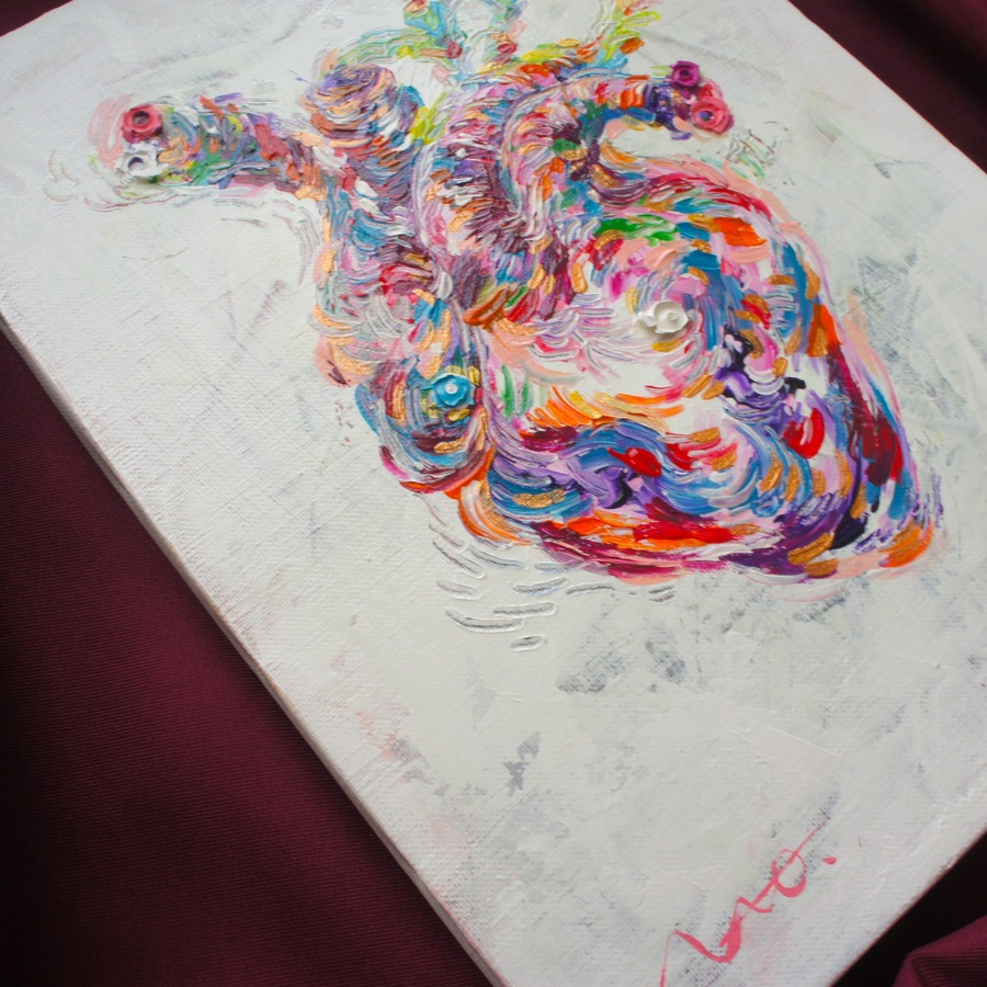 Hand-painted by infinity artist NAO, Japan.