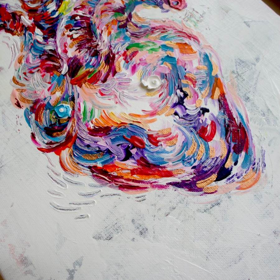 Hand-painted by infinity artist NAO, Japan.