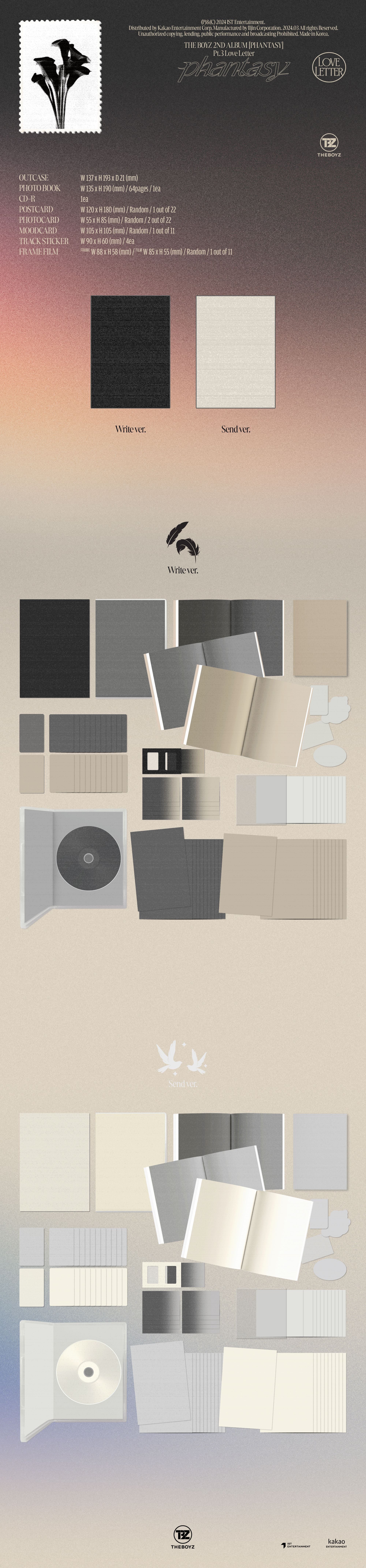 EVERLINE特典付き】THE BOYZ - Phantasy_ Pt.3 Love Letter (ランダム