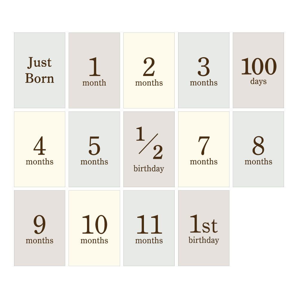 マンスリーカード（くすみカラー）