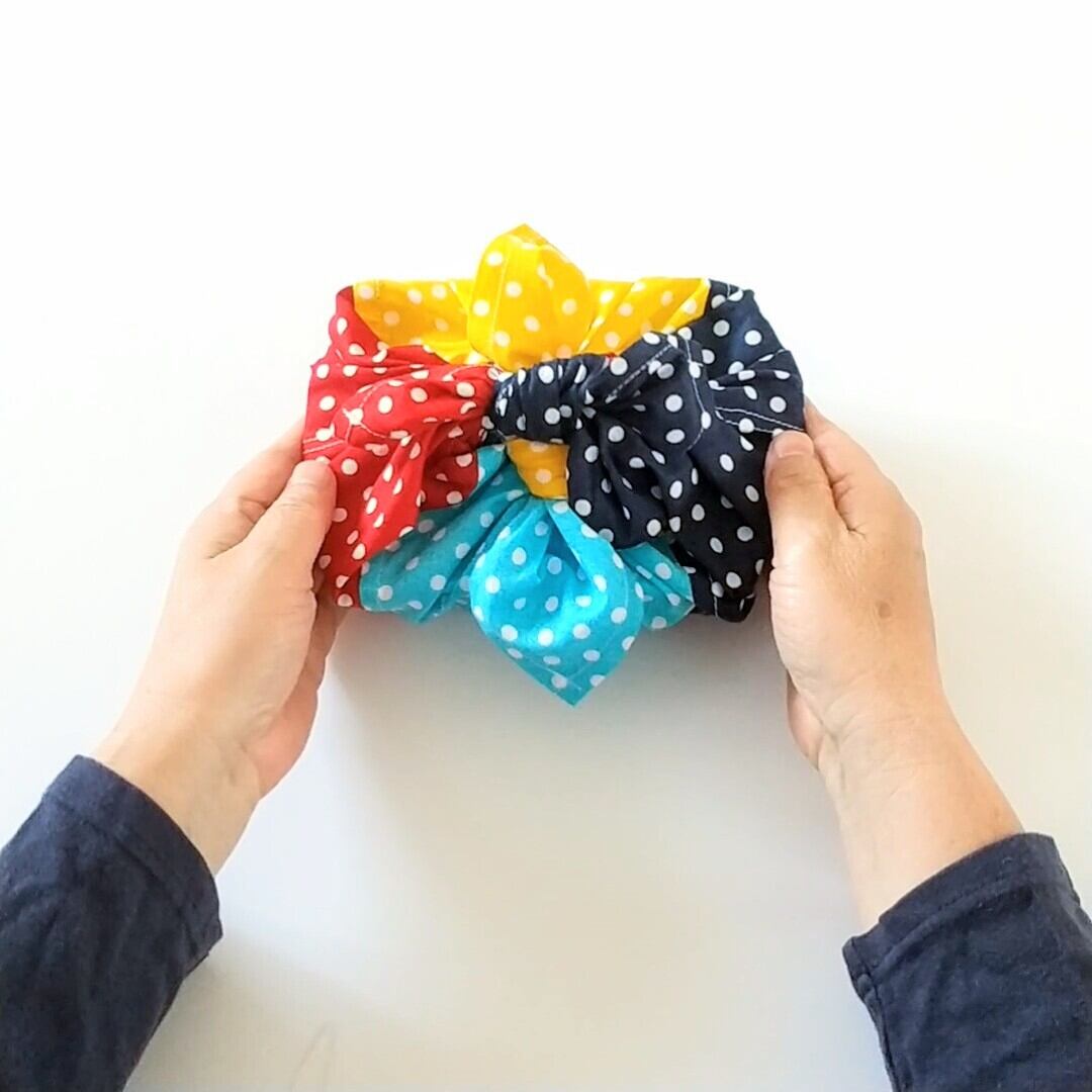 2つの結び目が完成した状態です