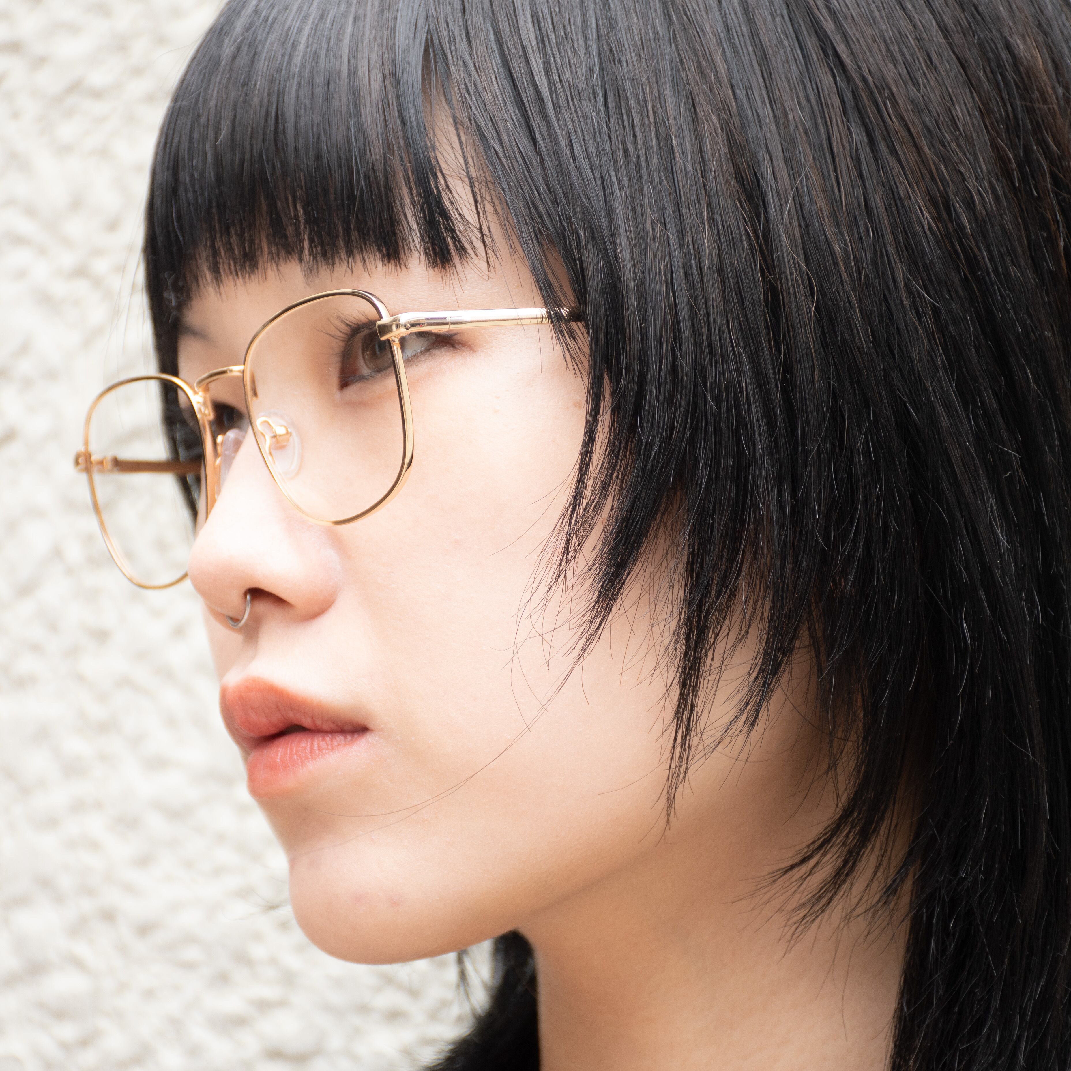 ゴールド×クリアレンズ