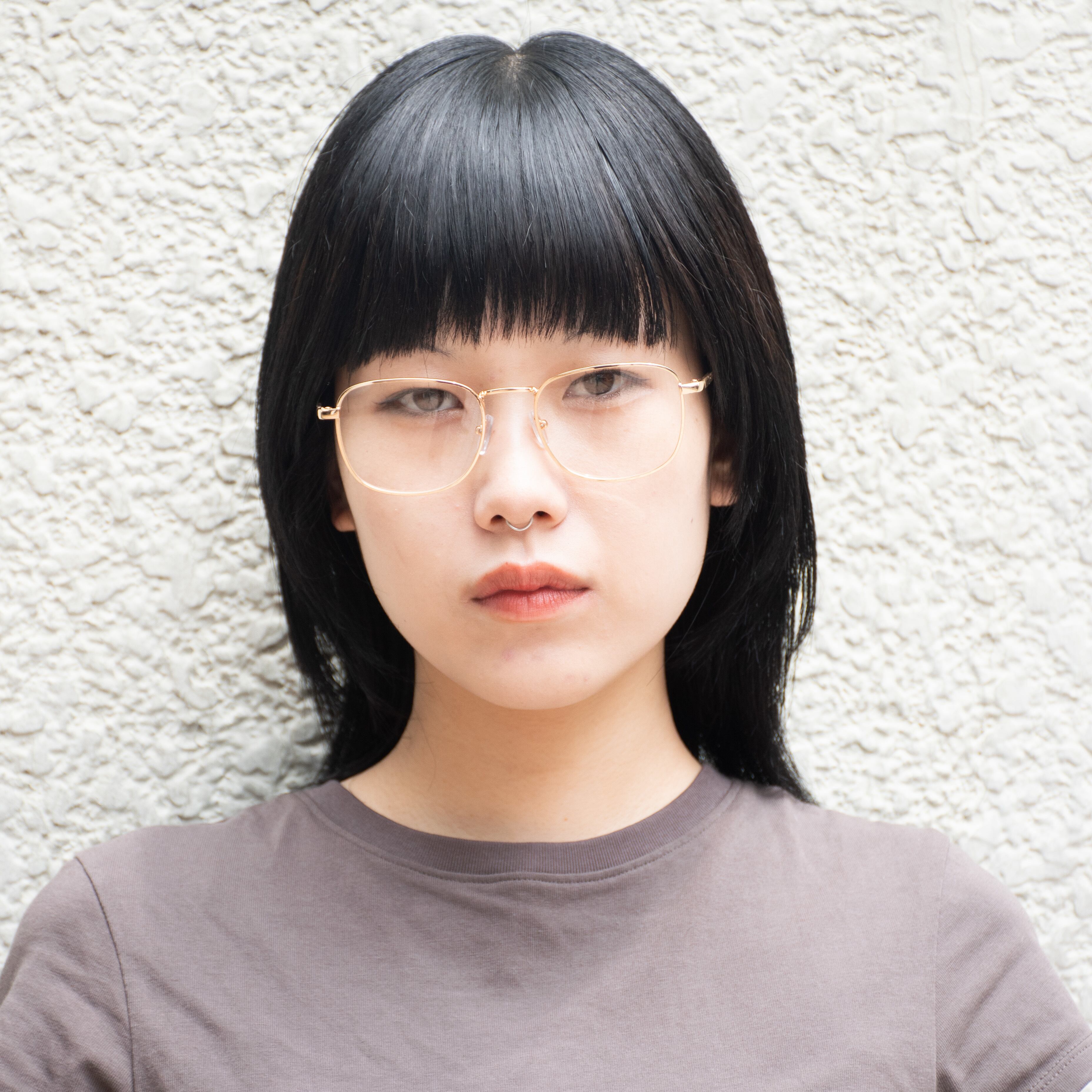 ゴールド×クリアレンズ