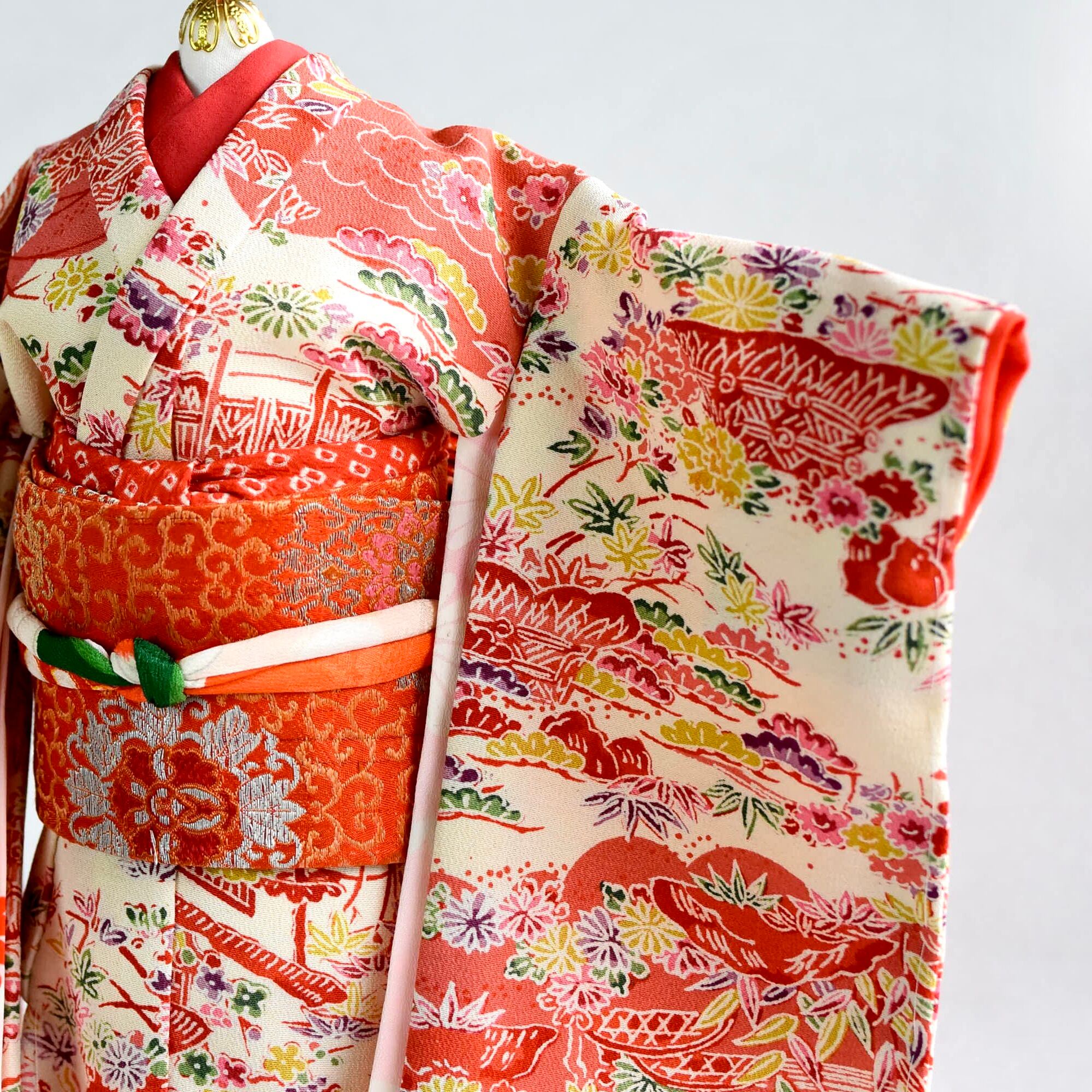 こべべ着物　＝茶屋辻文様の小紋を使用