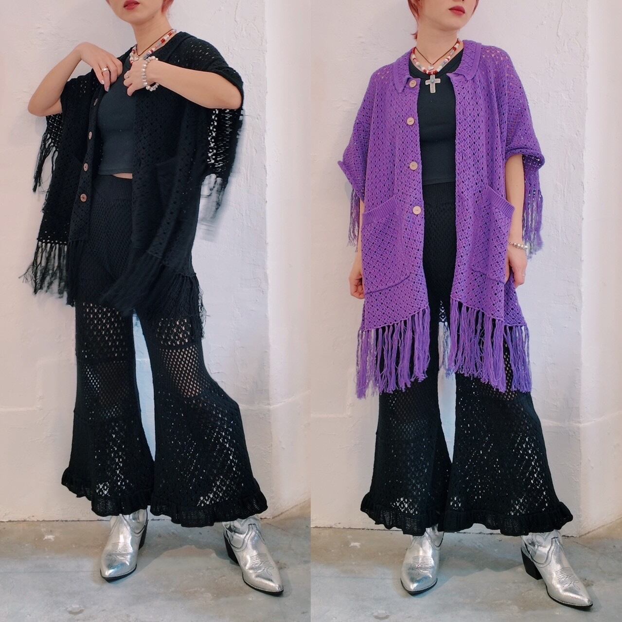 158cm ブラック short / アメジスト medium