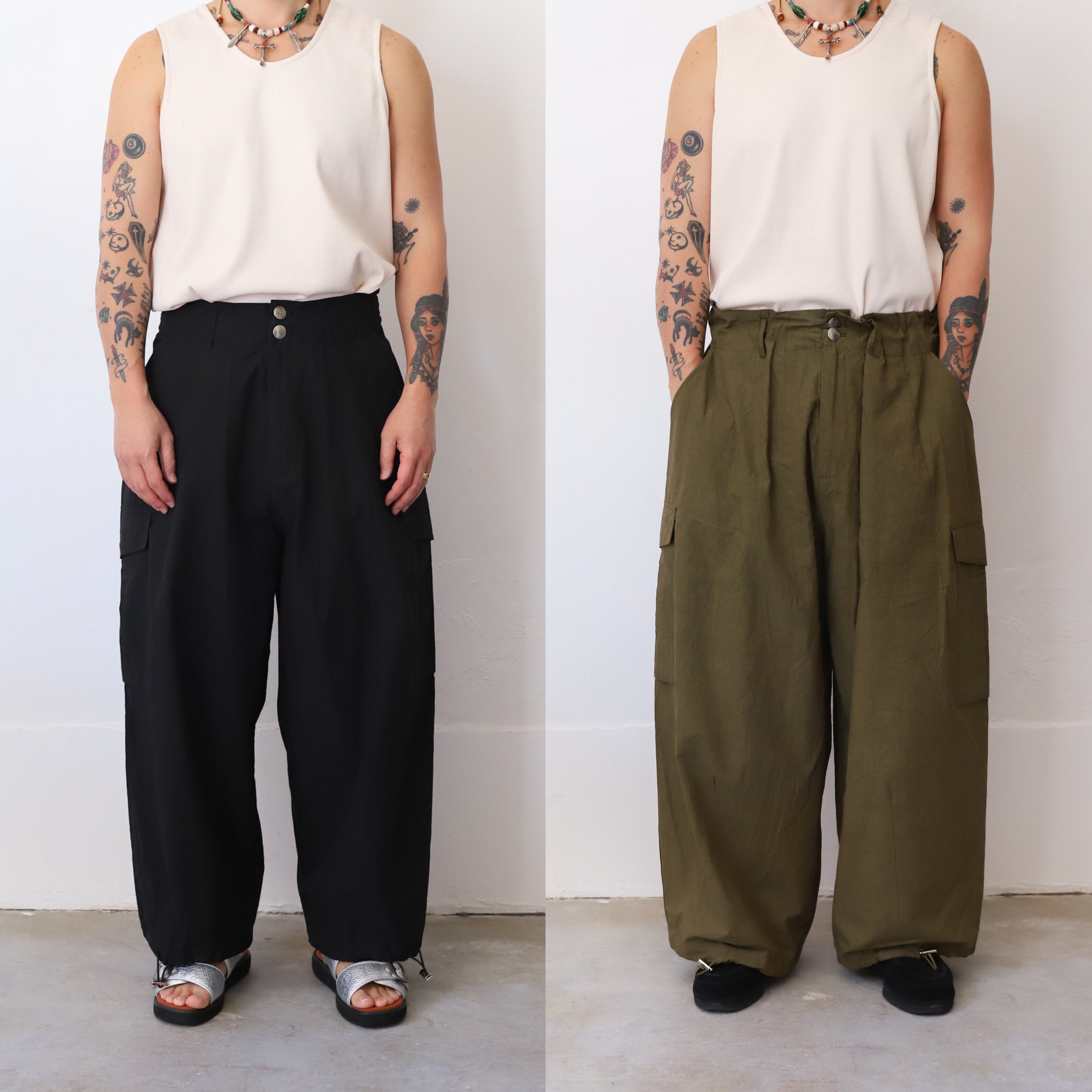 173cm Black Slim / Olive Medium