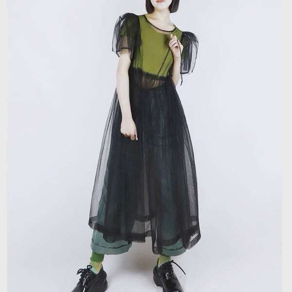 Tulle long dress 500398