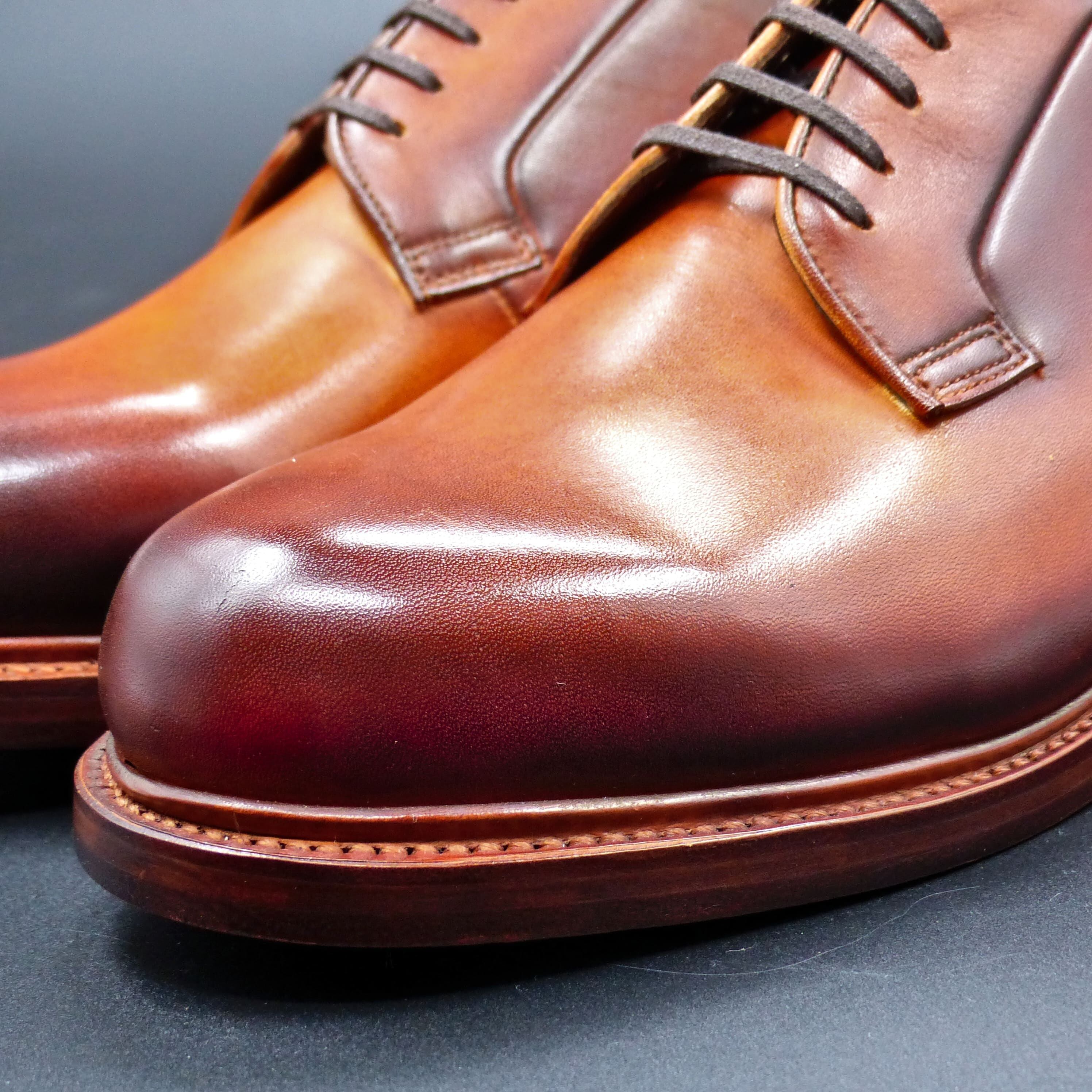 迫力のレザーWソール