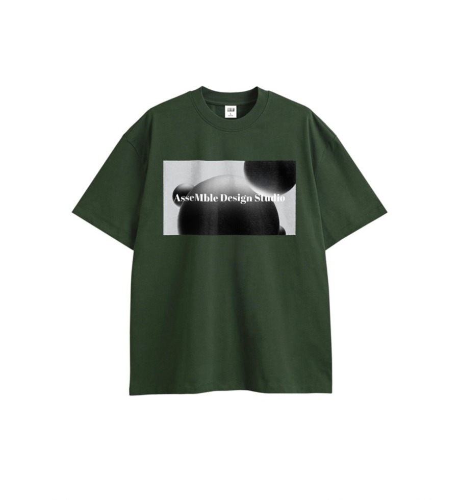 Oversized cotton T-shirt(green)
