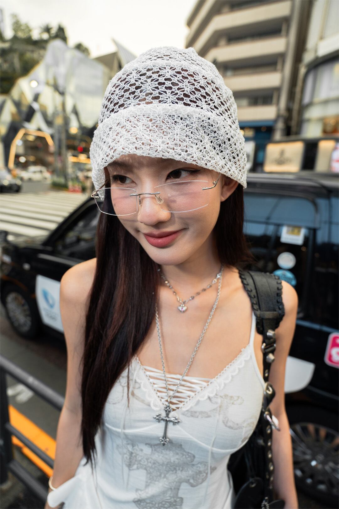 シルバー×クリアレンズ