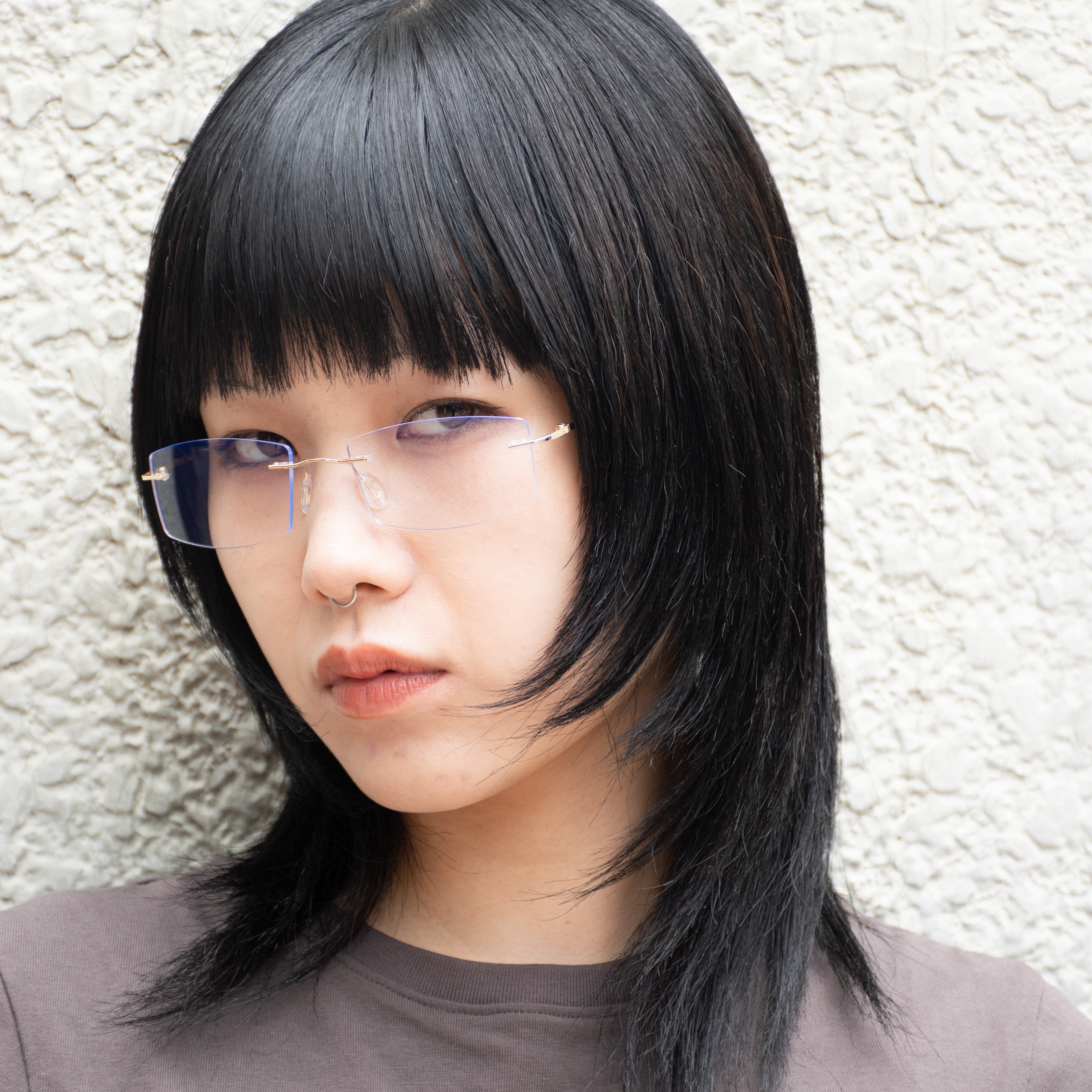 ゴールド×クリアレンズ