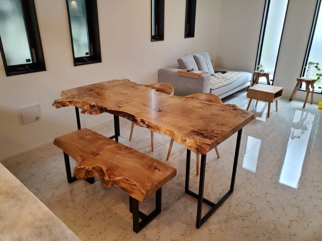 《納品事例》ポプラ　一枚板