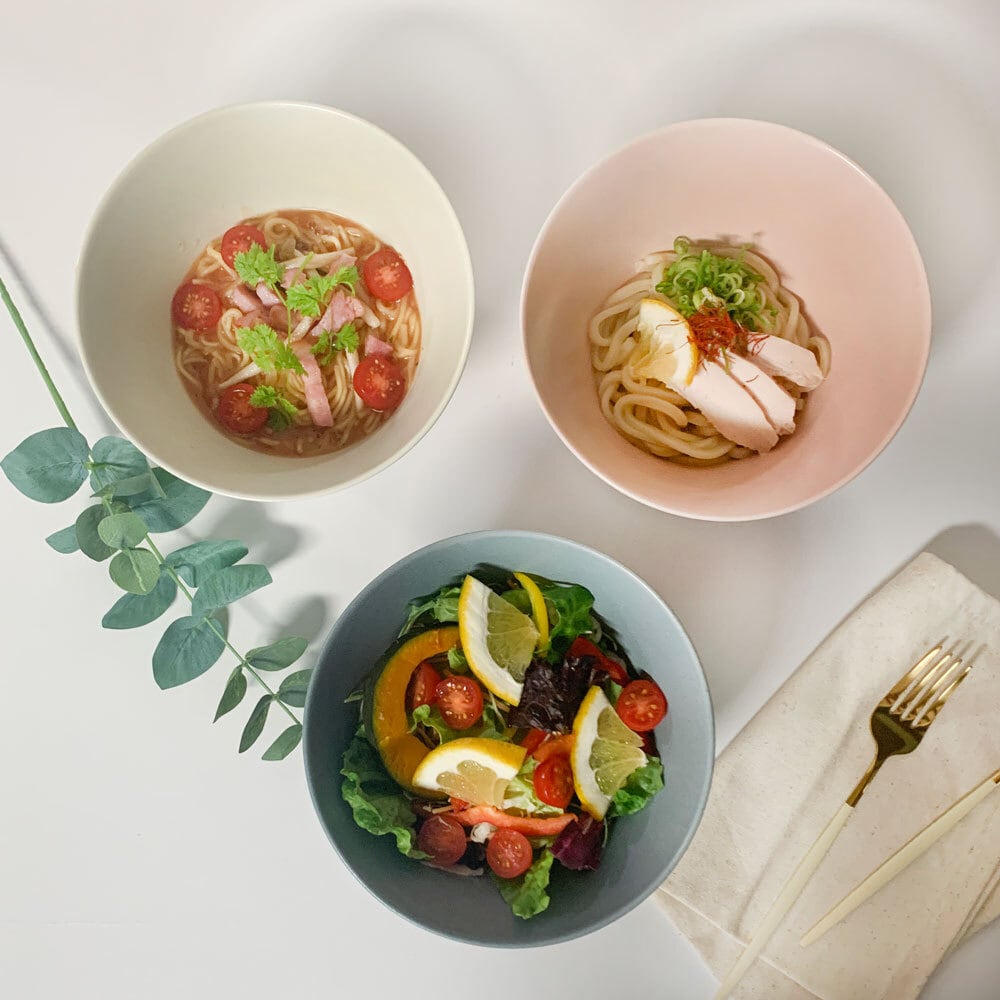 ボウルL 大鉢 18.0cm ボウル カフェ風 美濃焼 MINO_works 煮物鉢