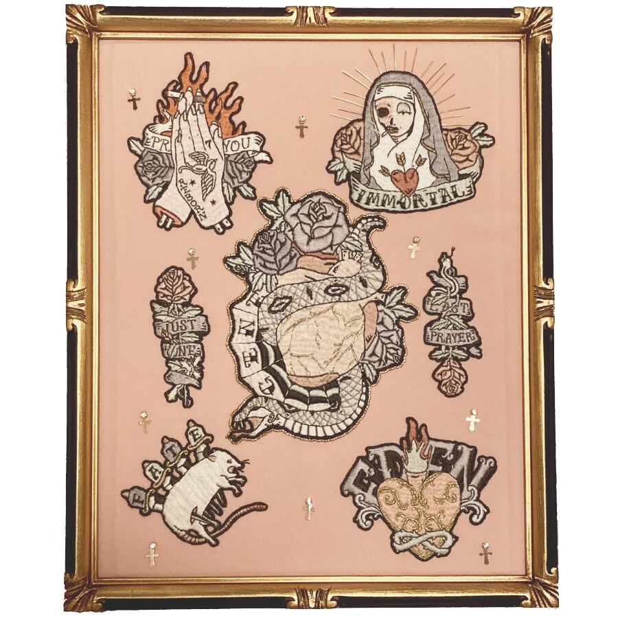 発端の作品『EDEN』。右下のモチーフを抜粋