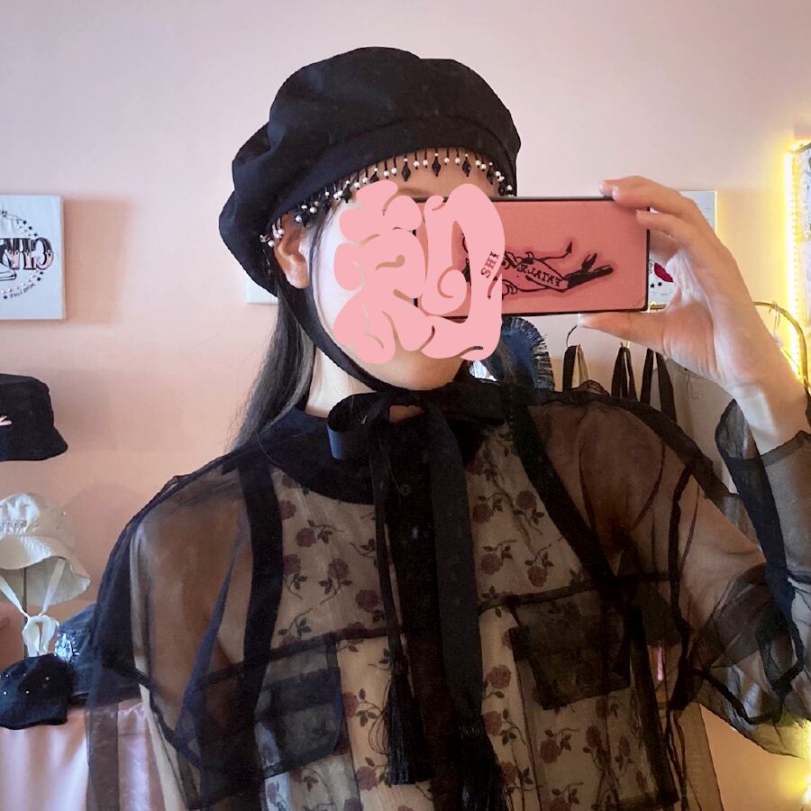 普段着でもヘッドピースを取り入れるには、と試行錯誤