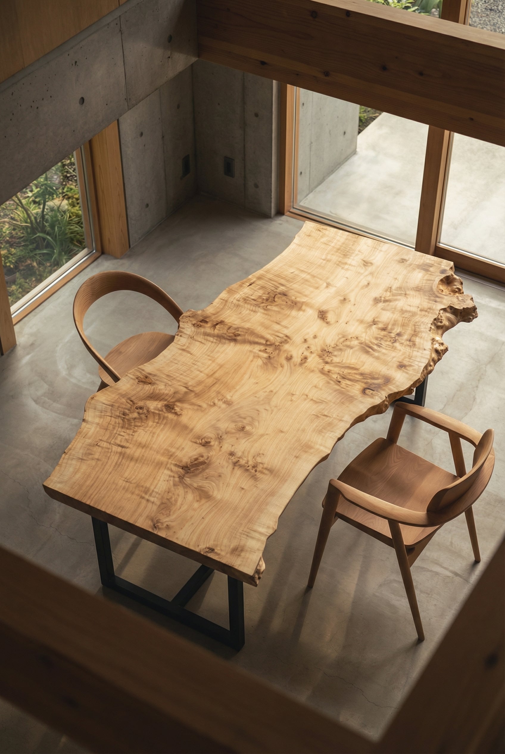 ポプラ_1900×710-750×50_青山店_テーブル天板/一枚板 242243 t001