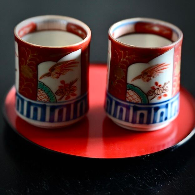 50913】 伊万里赤ちょく明治 (1個)/ Imari Small Cup / Meiji Era