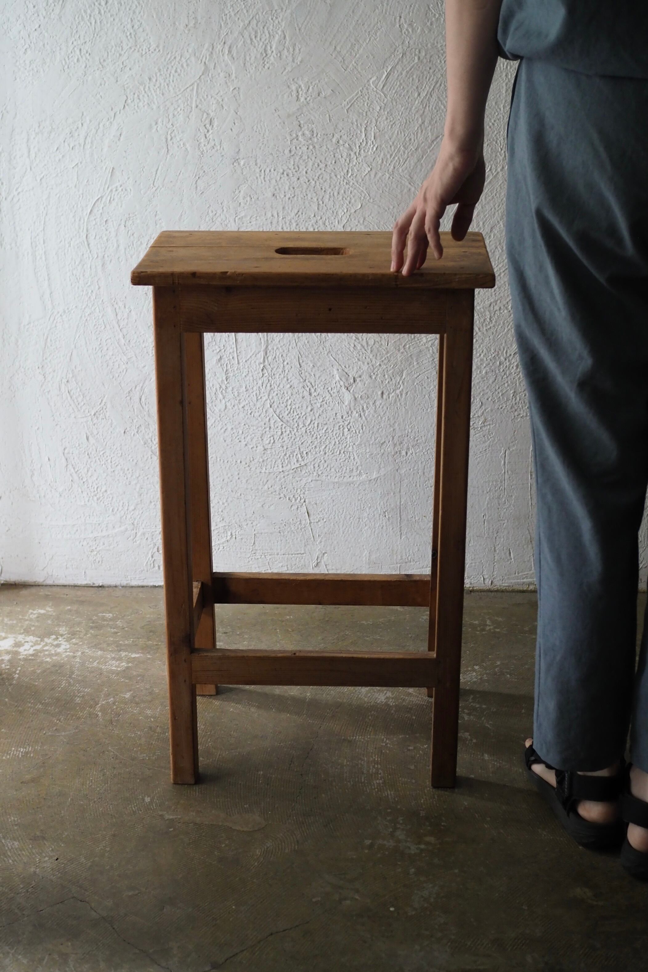 パインの花台-vintage wood plant stand | アンティーク.ヴィンテージ