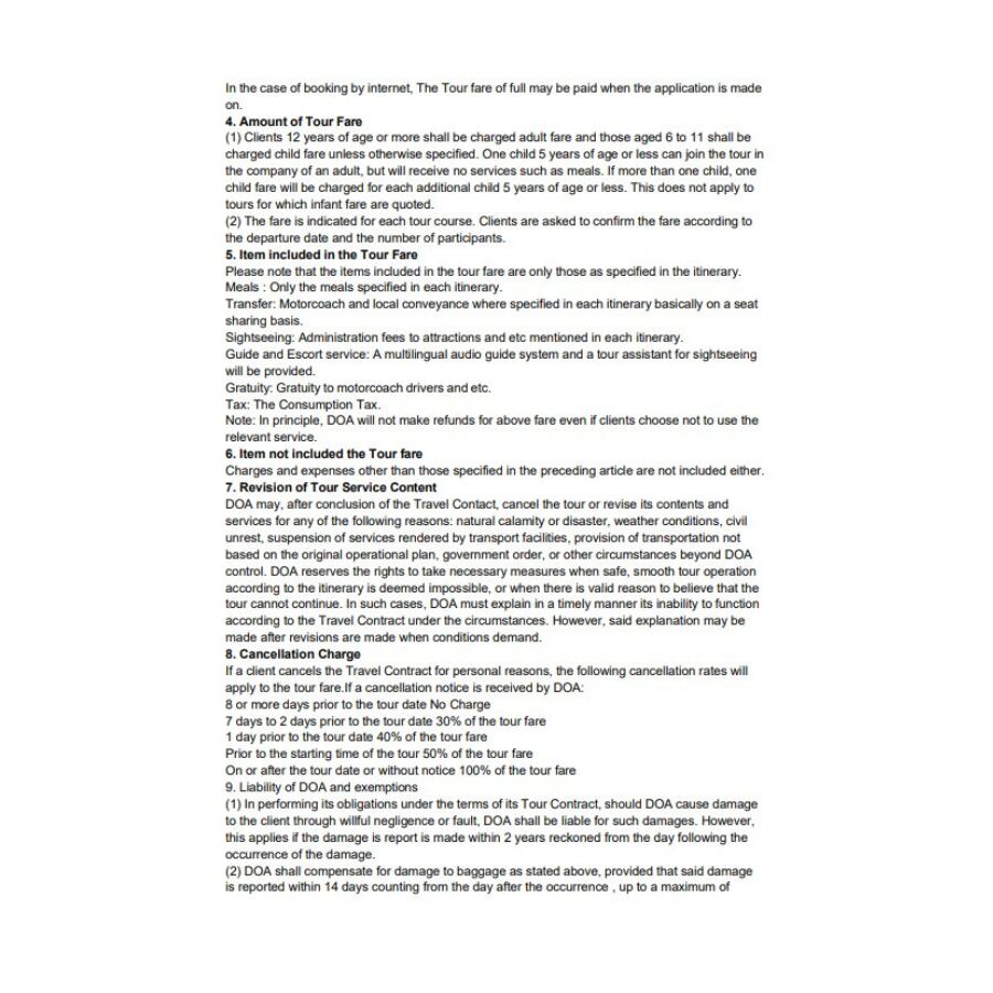 Terms & Conditions Page 2