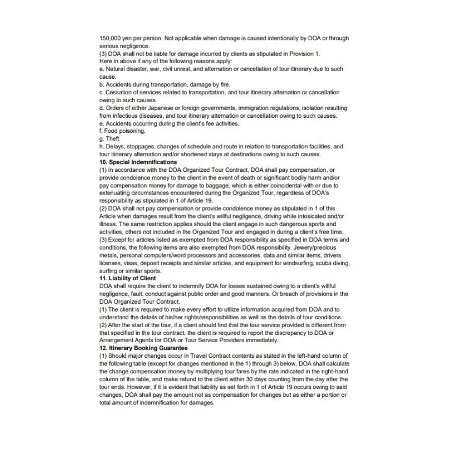 Terms & Conditions Page 3
