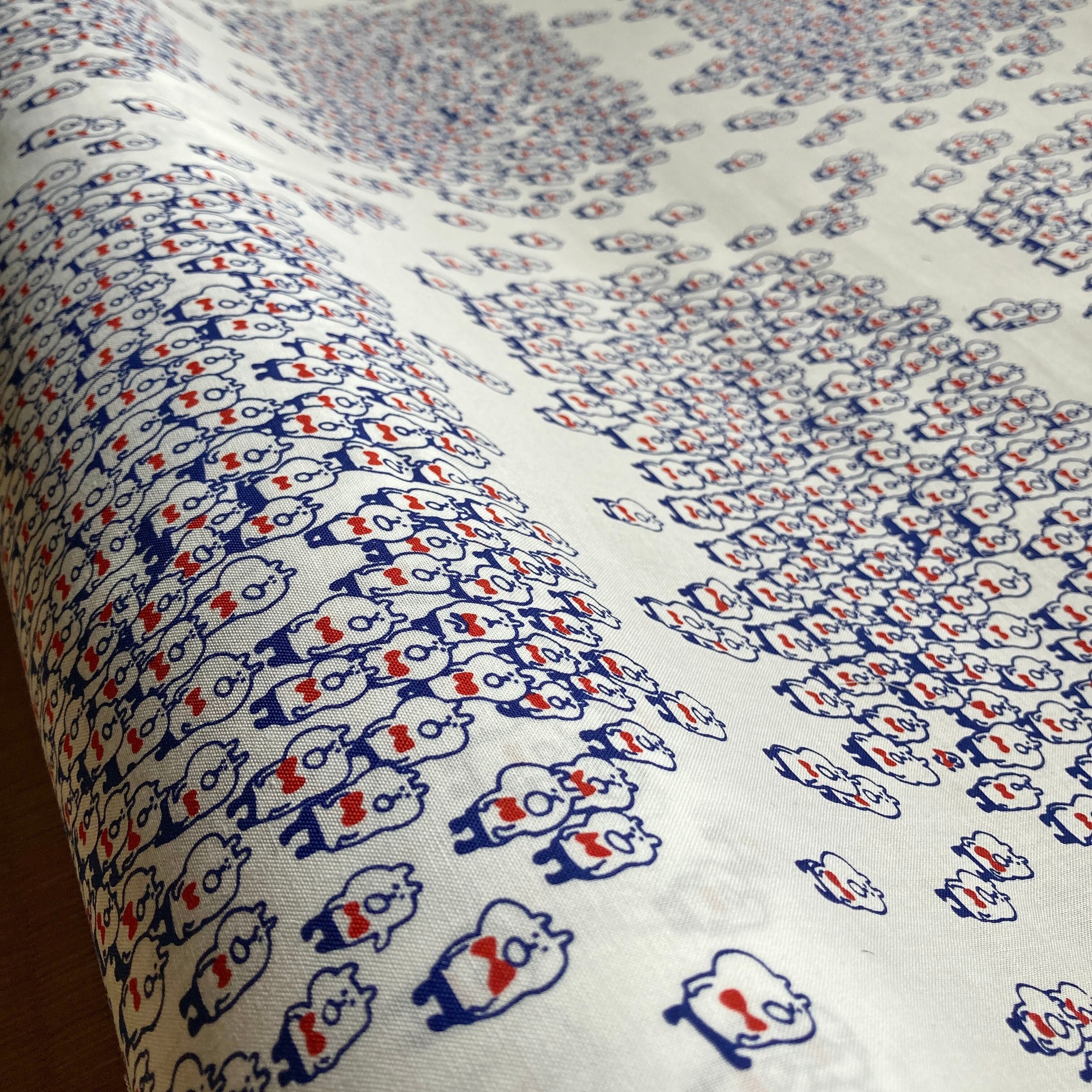 青×赤のリボン