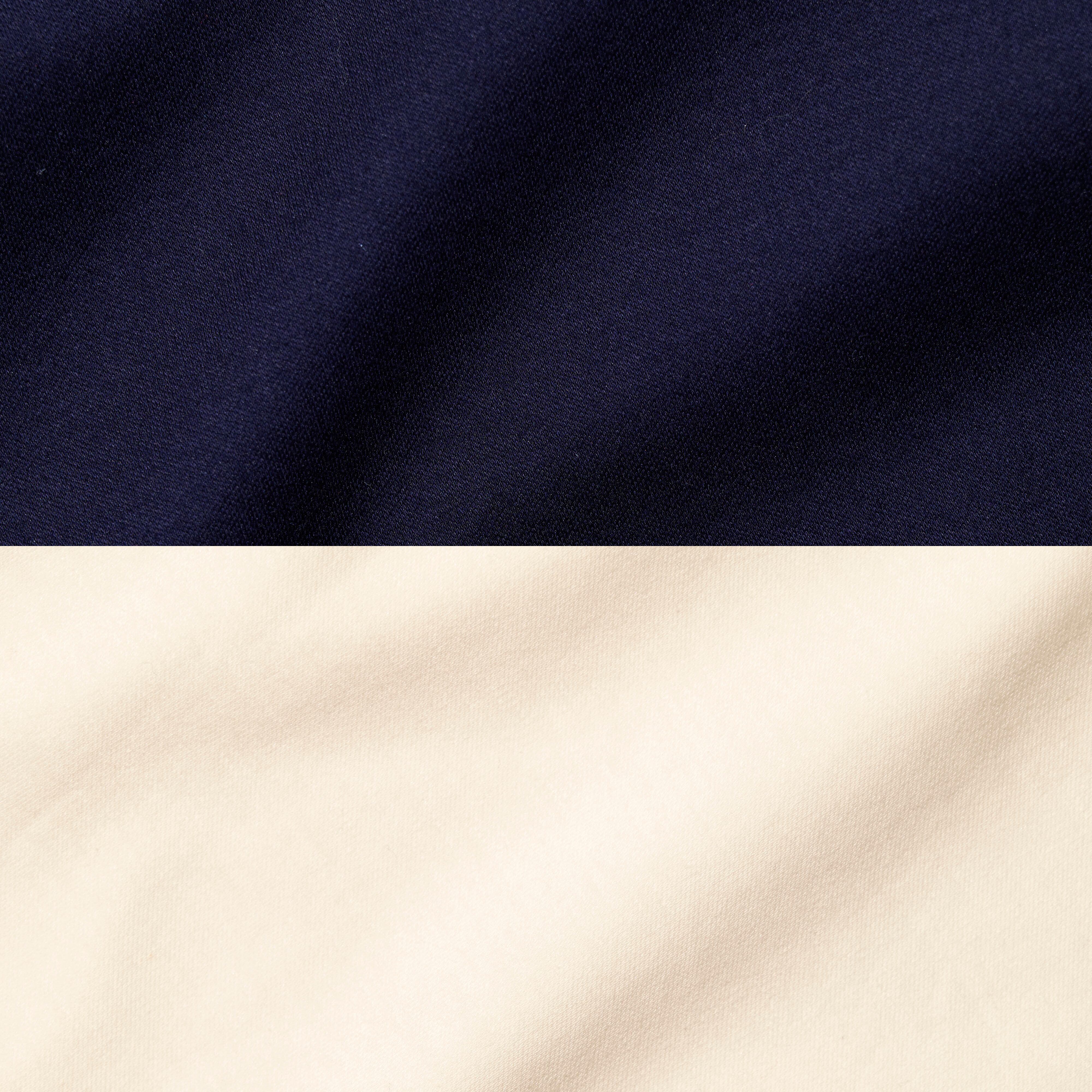 A_ネイビー×ベージュ