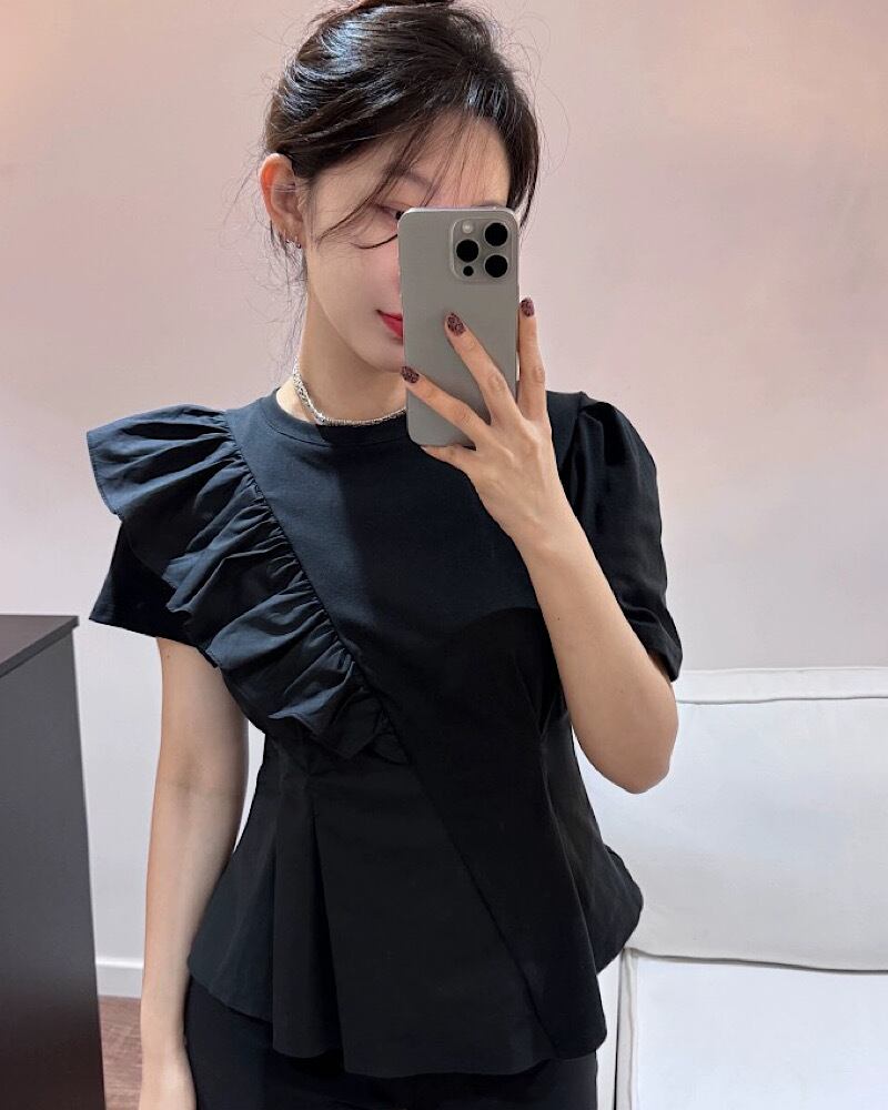 黒いTシャッ エレガント 人気YH8142