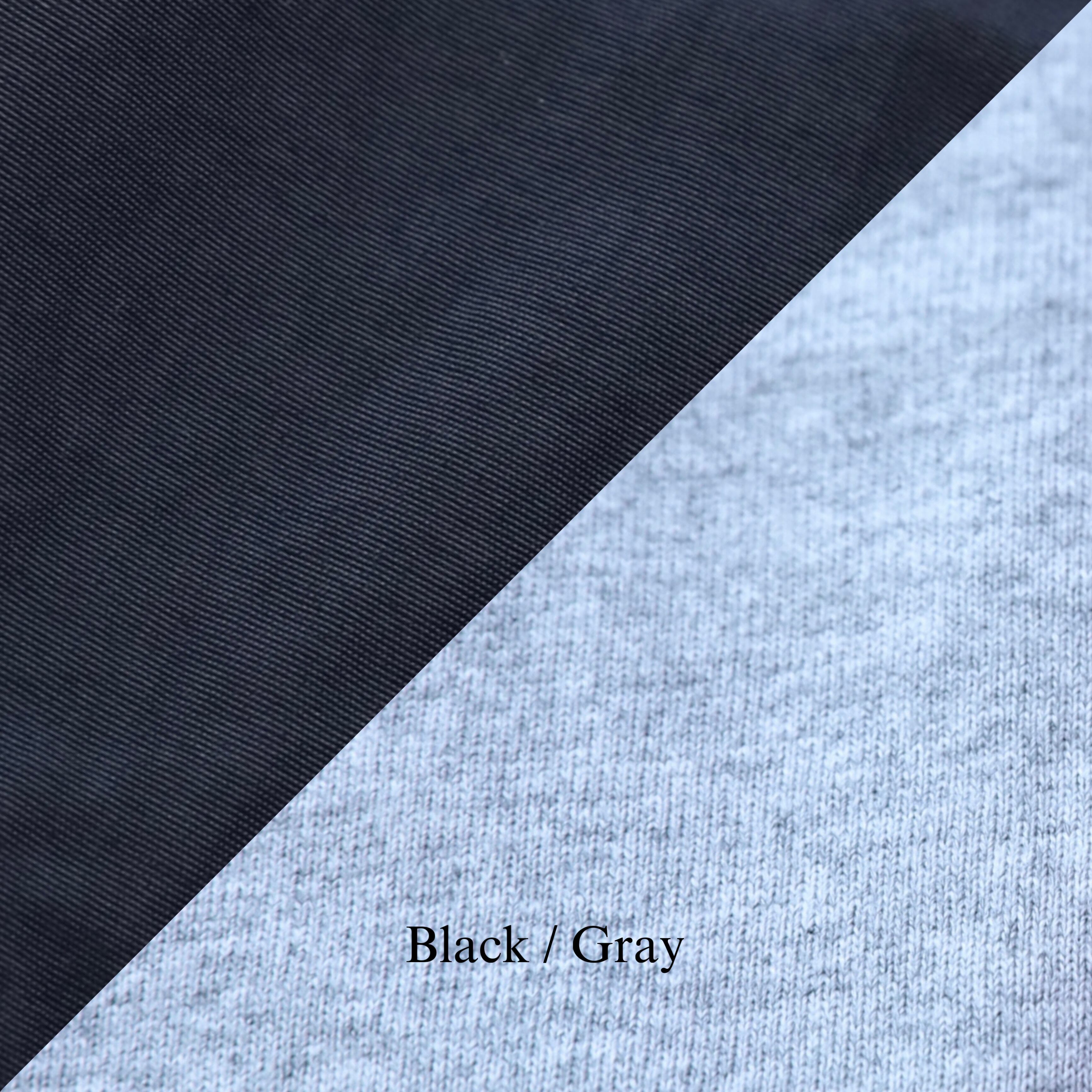 表:Black ナイロン100% / 裏:Gray コットン100%