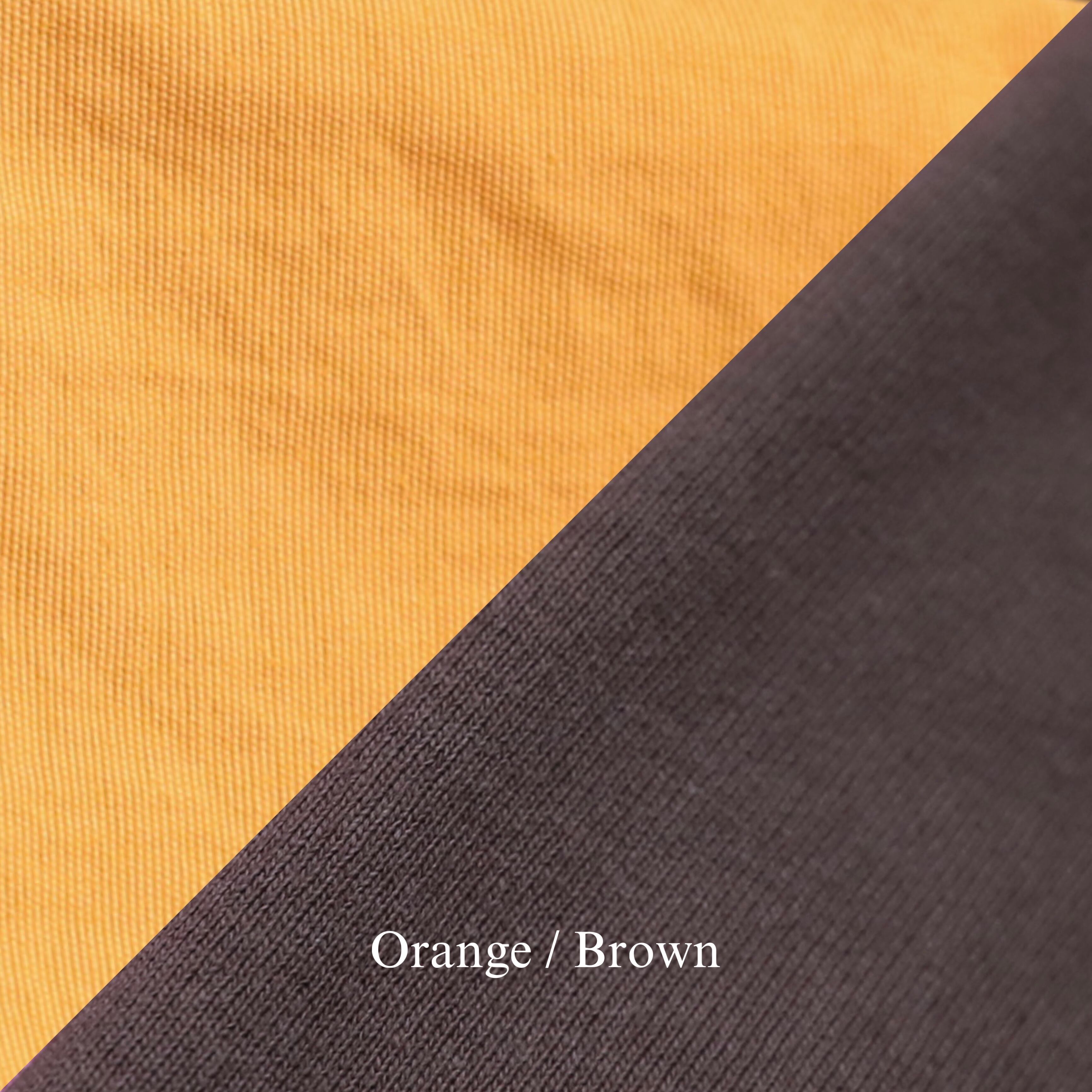 表:Orange ナイロン100% / 裏:Brown コットン100%