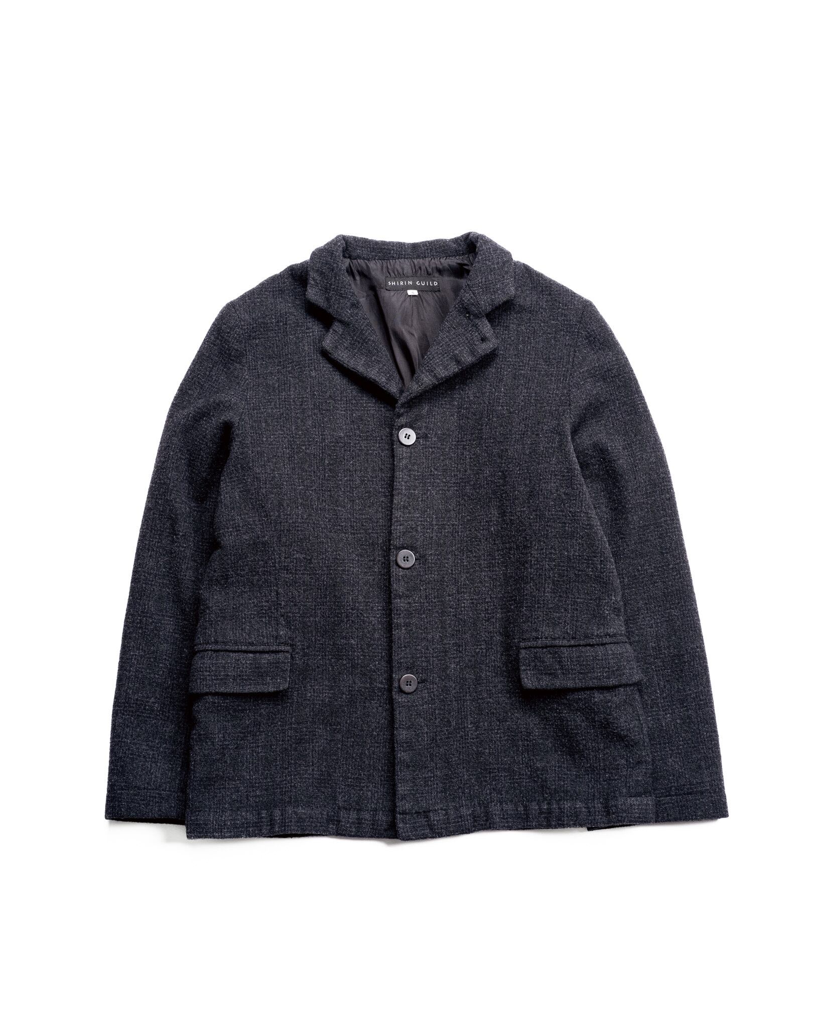 名作 シリンギルド SHIRIN GUILD eskander ジャケット 90's] SHIRIN GUILD Stand Collar Wool 3B Jacket Designed by Shirin