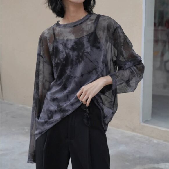 Tiedye mesh long T C0065