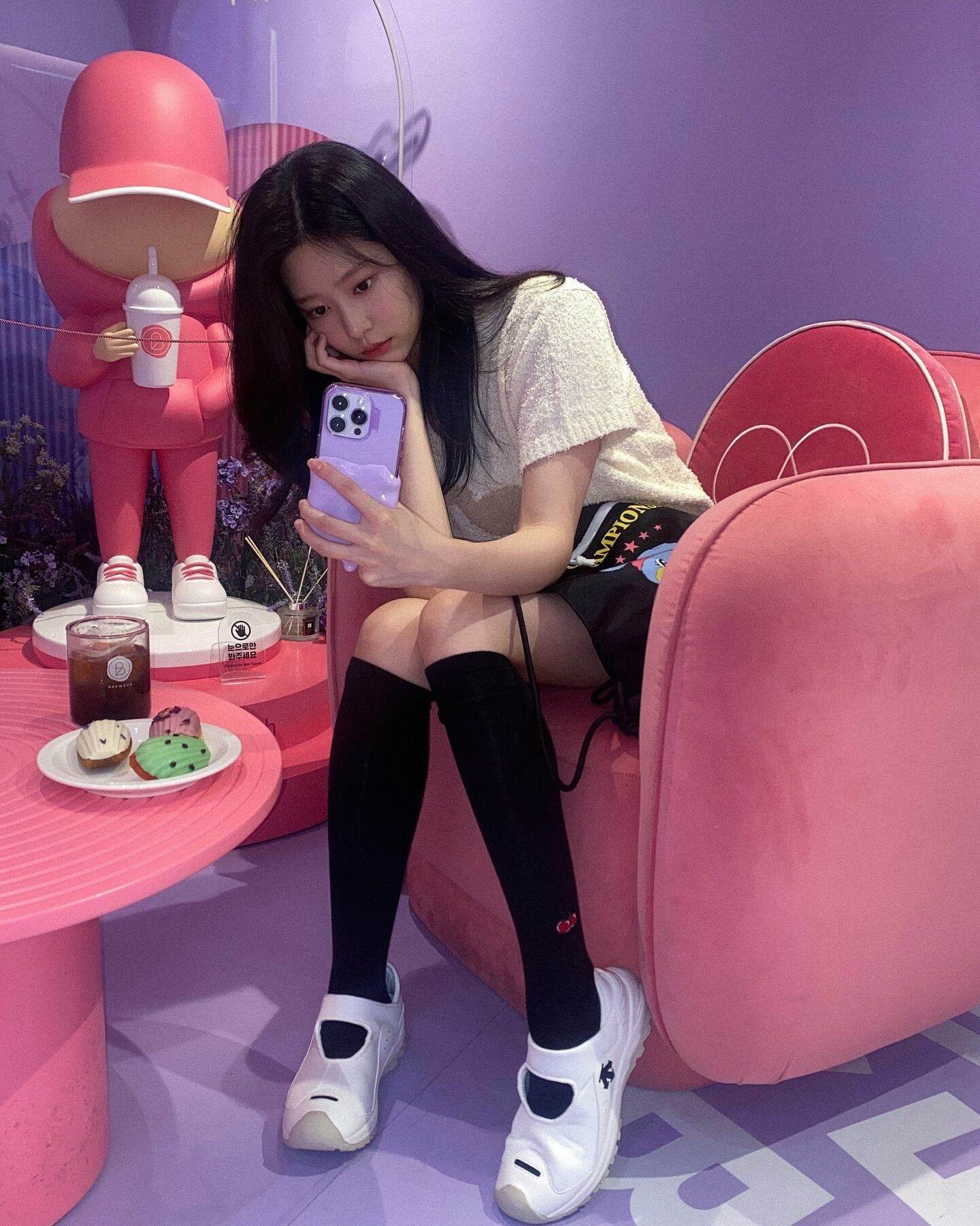 ☆IZ*ONE ミンジュ 着用！！【GRAGG】DOUBLE LAYERS CASE