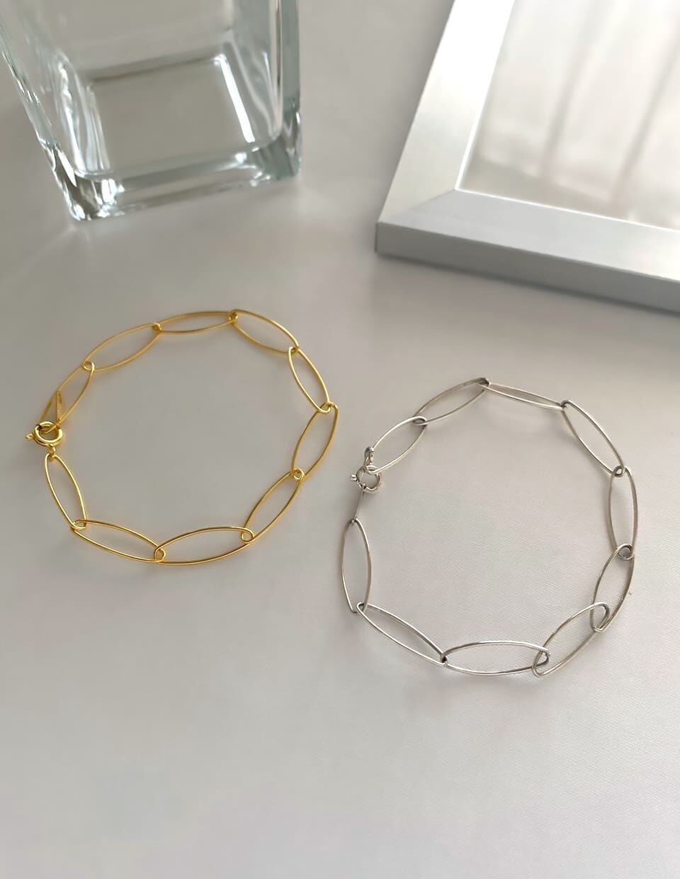 オーバルクリップチェーンブレスレット シルバー925 | Roloshop BASE店