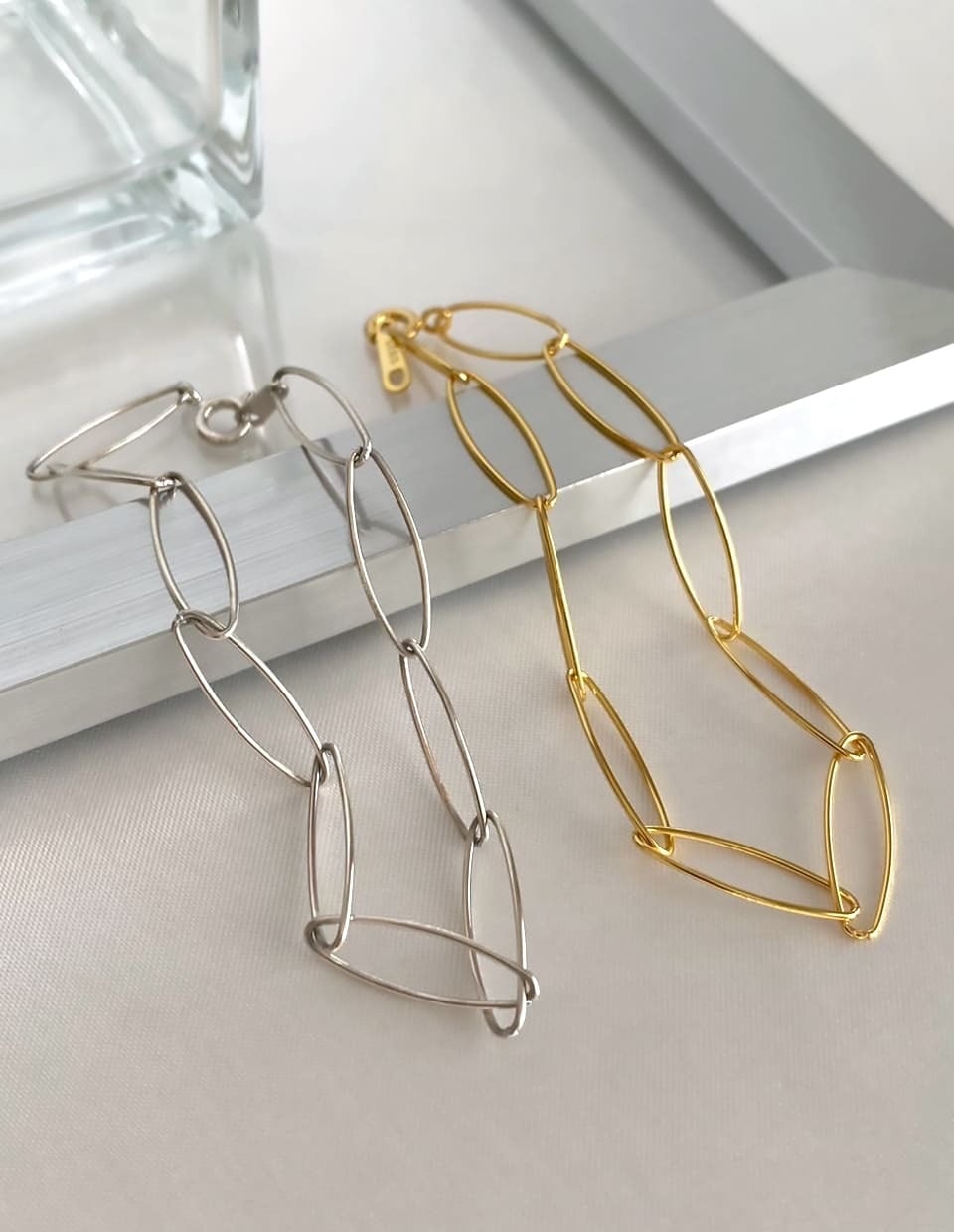 オーバルクリップチェーンブレスレット シルバー925 | Roloshop BASE店