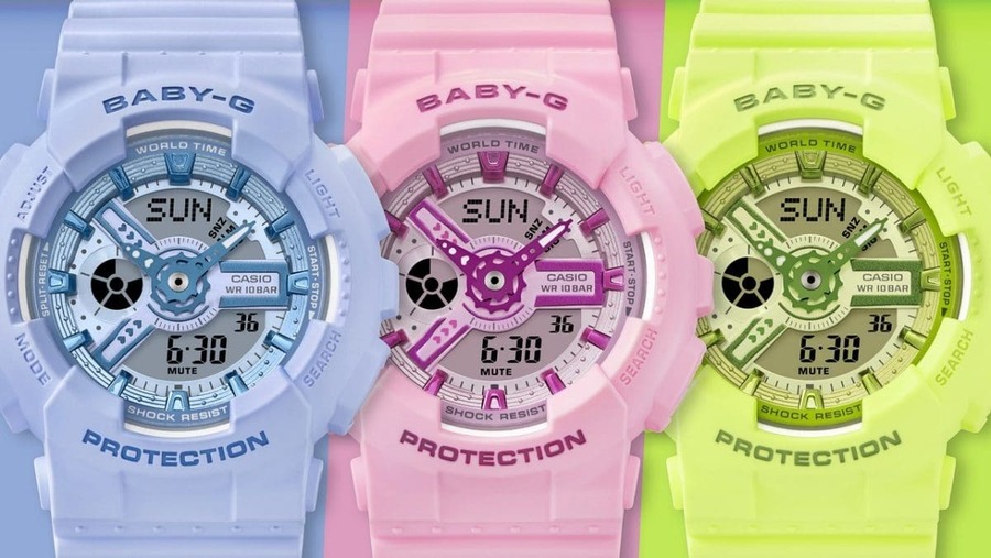 3点まとめ売り！Baby-G 3種類③！G-SHOCK 青白