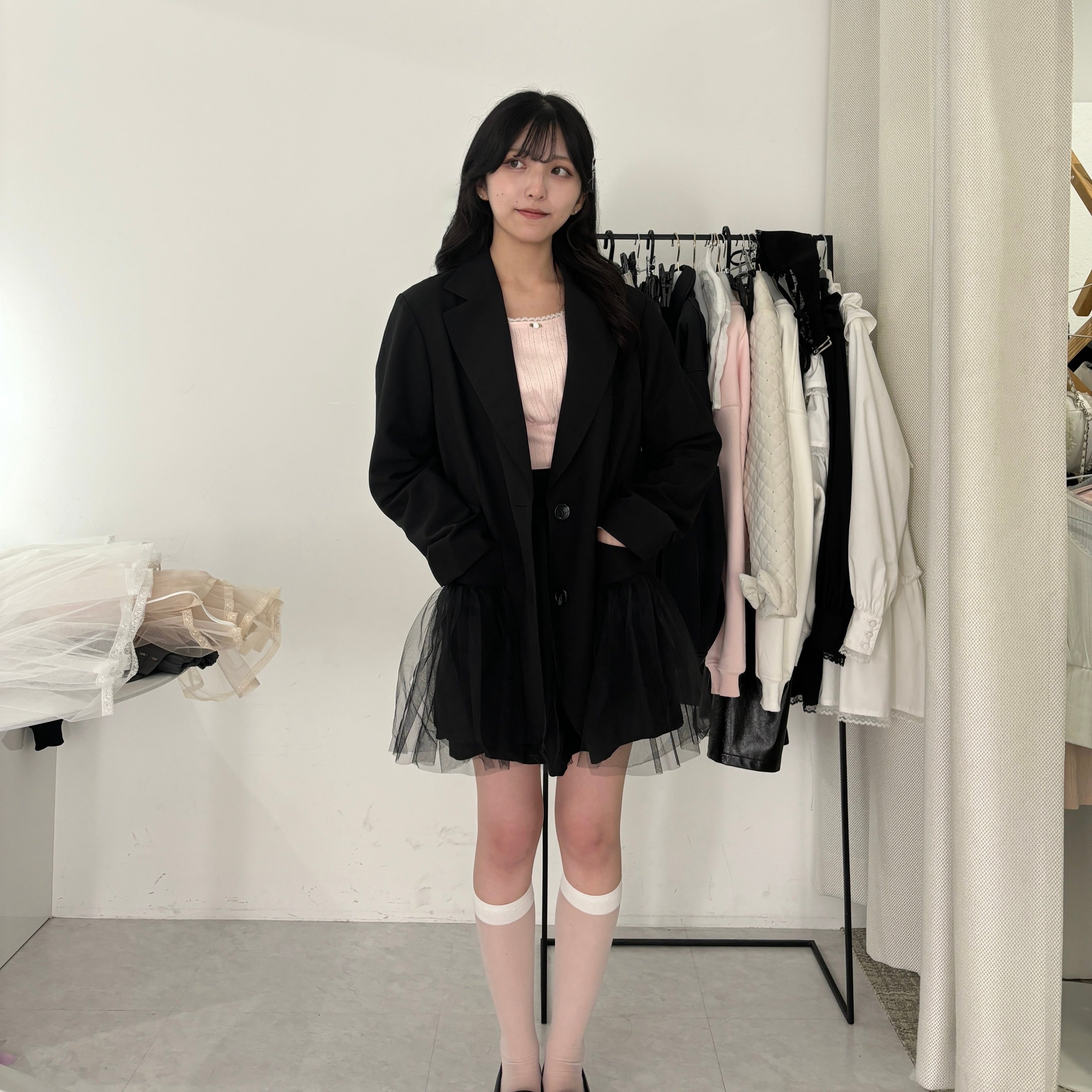 162cm / BLACK （FREE)