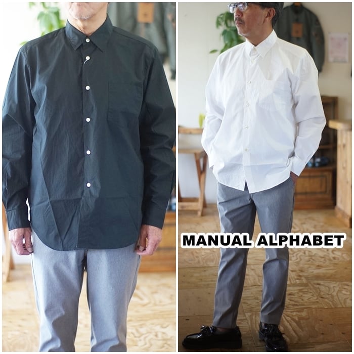 MANUAL ALPHABET マニュアルアルファベット 長袖シャツ レギュラー