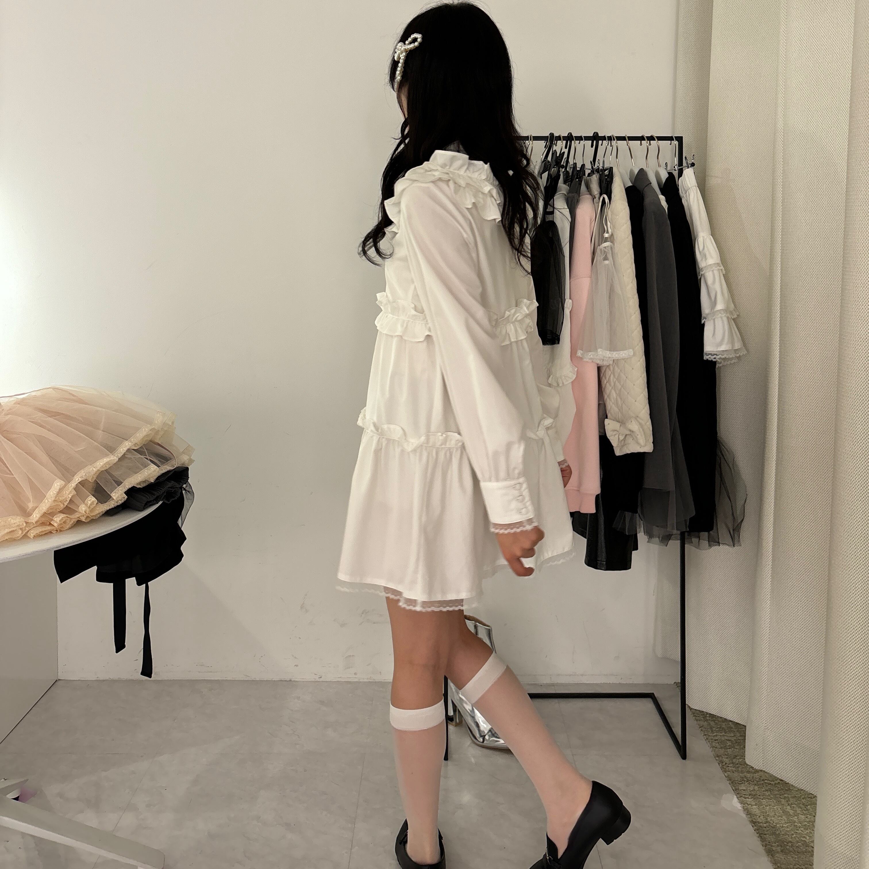 162cm/WHITE (size free)