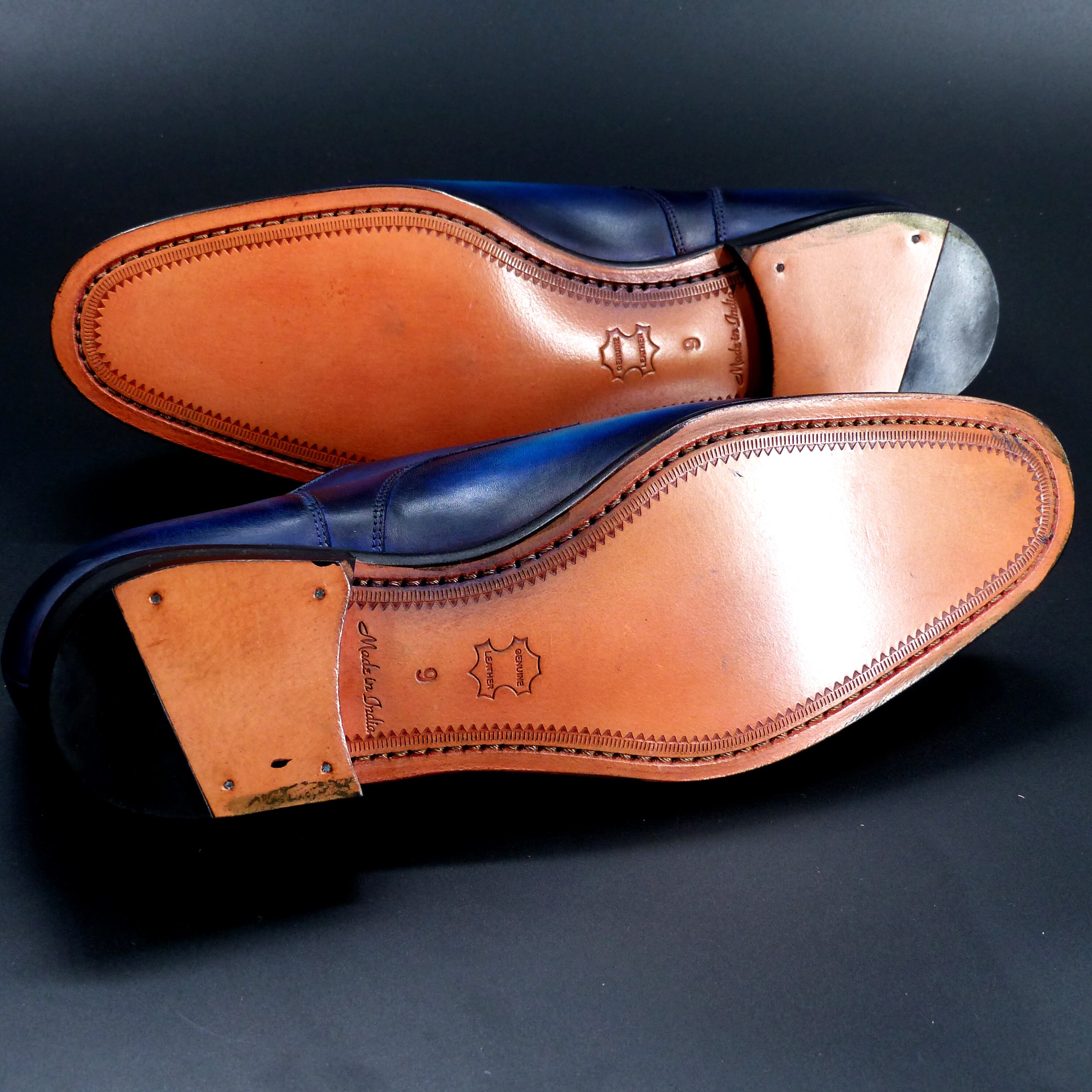 キメの細かい天然レザーソール