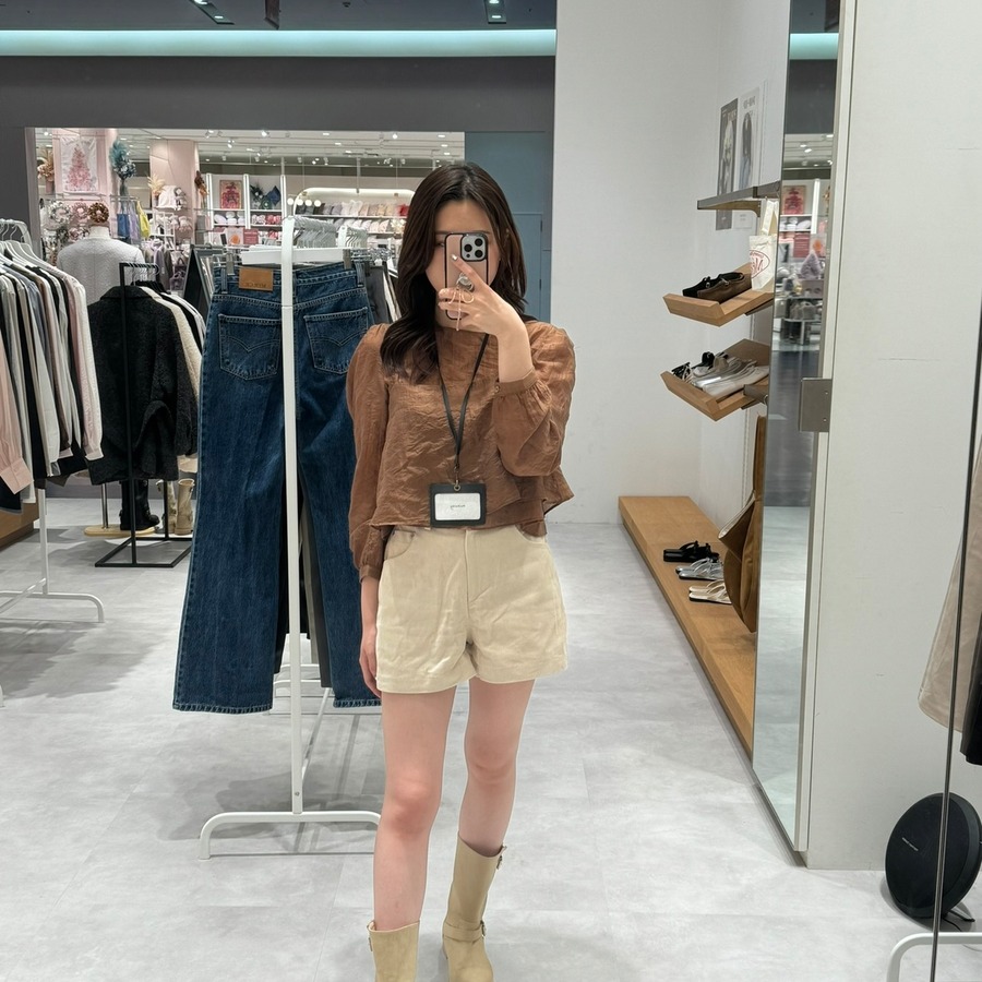 160cm brown F着用