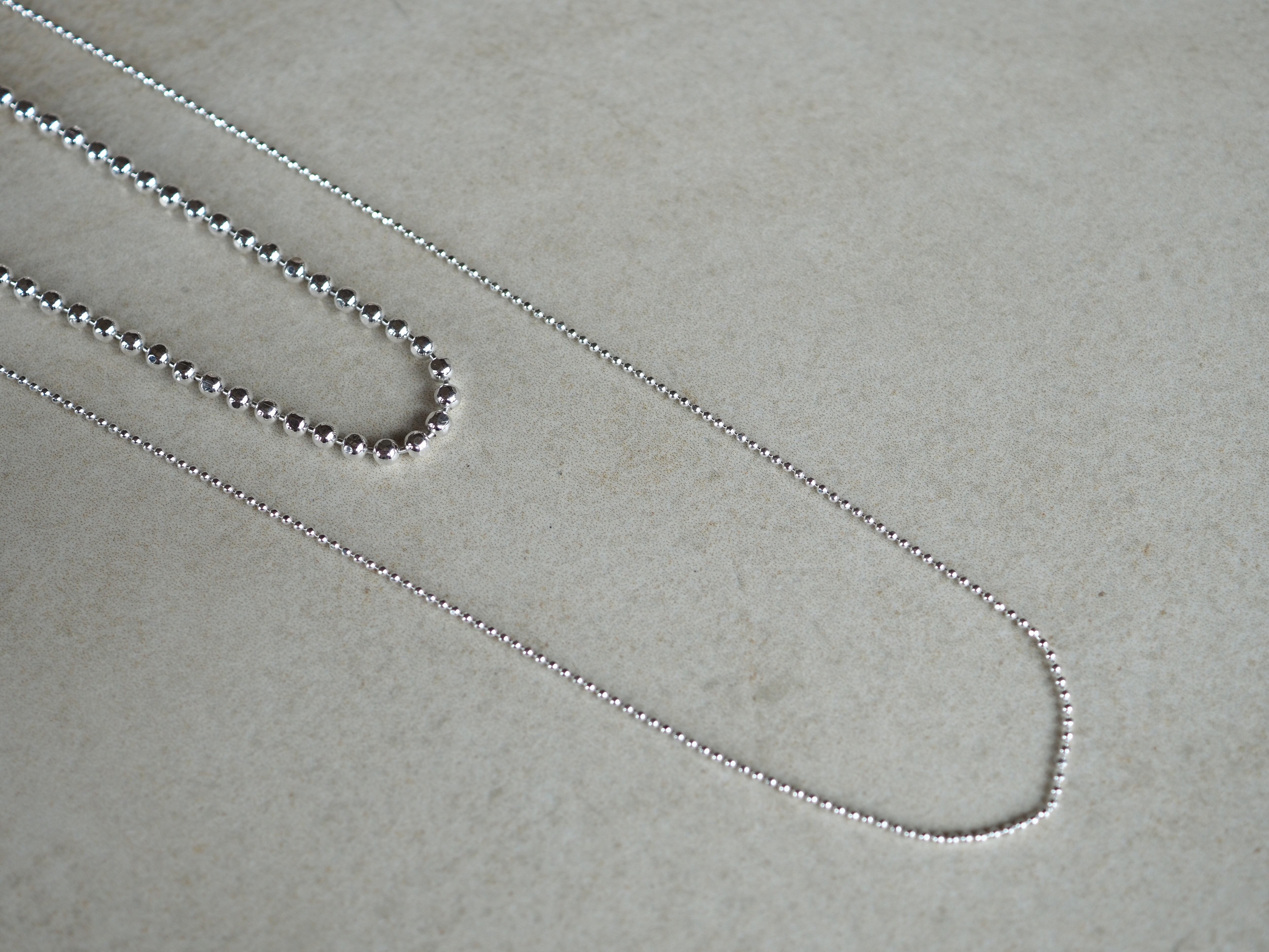 同シリーズ75cmとの長さ・ボール部分のサイズの比較(60cm-2.5mm/75cm-1.0mm)