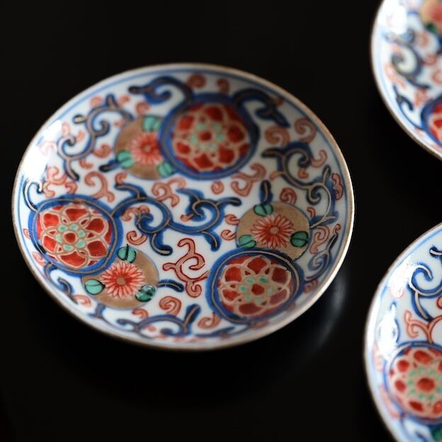 51017】伊万里 花 小皿 / Imari Small Plate - Flower | 古道具・器