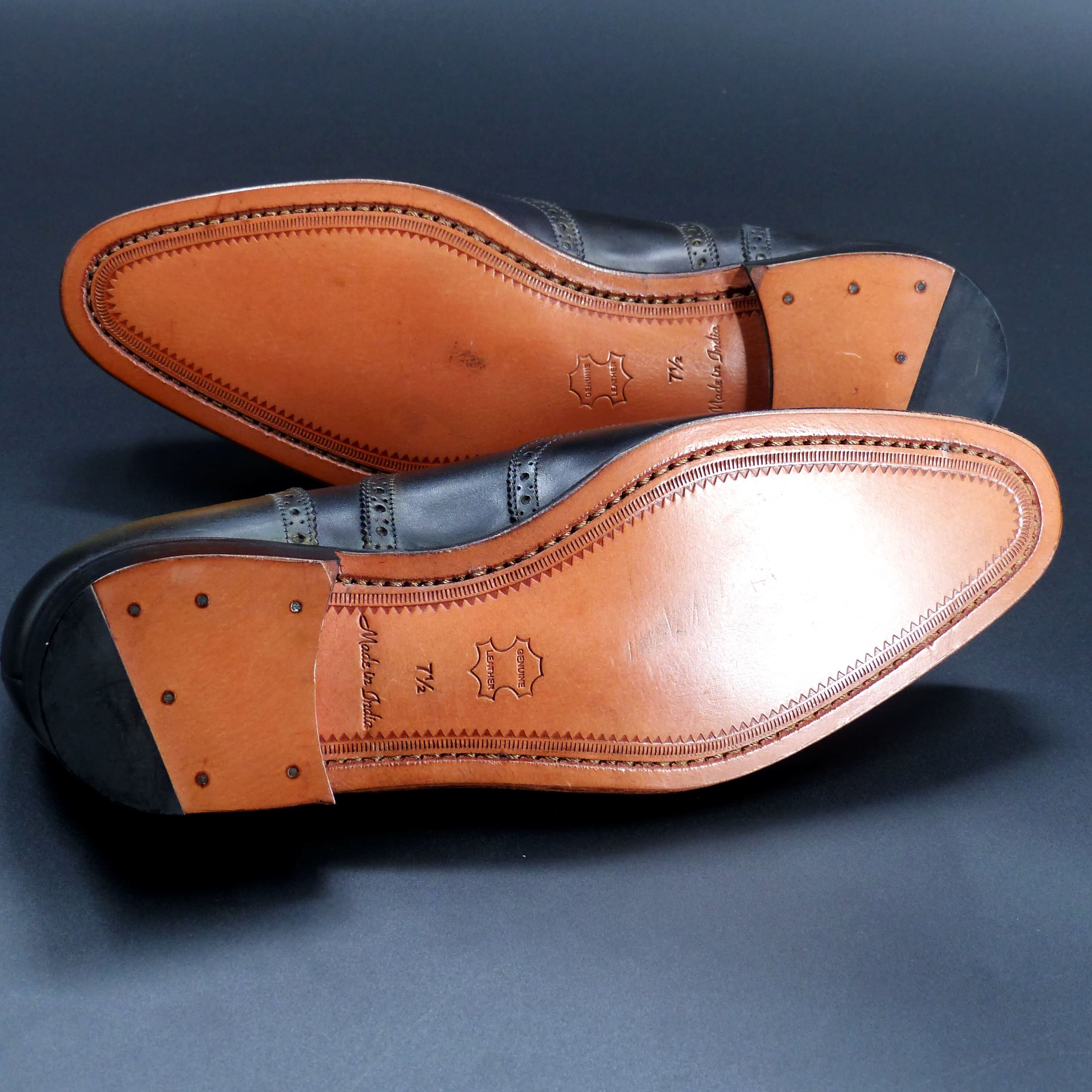 きめの細かい天然レザーソール