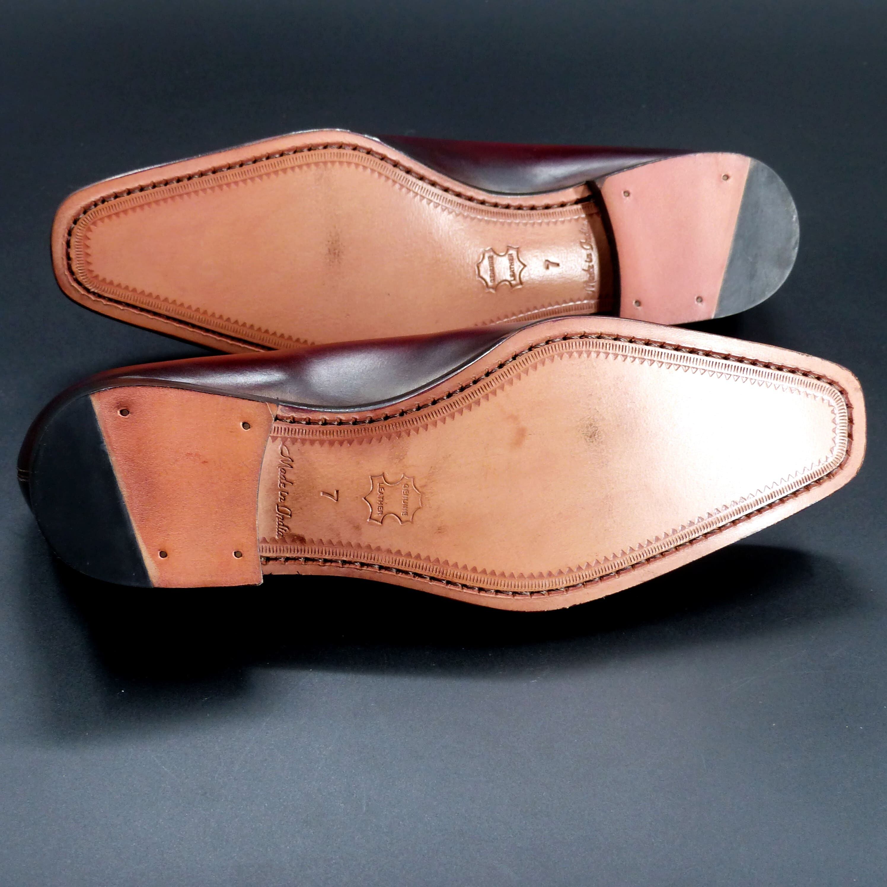 きめの細かい天然レザーソール